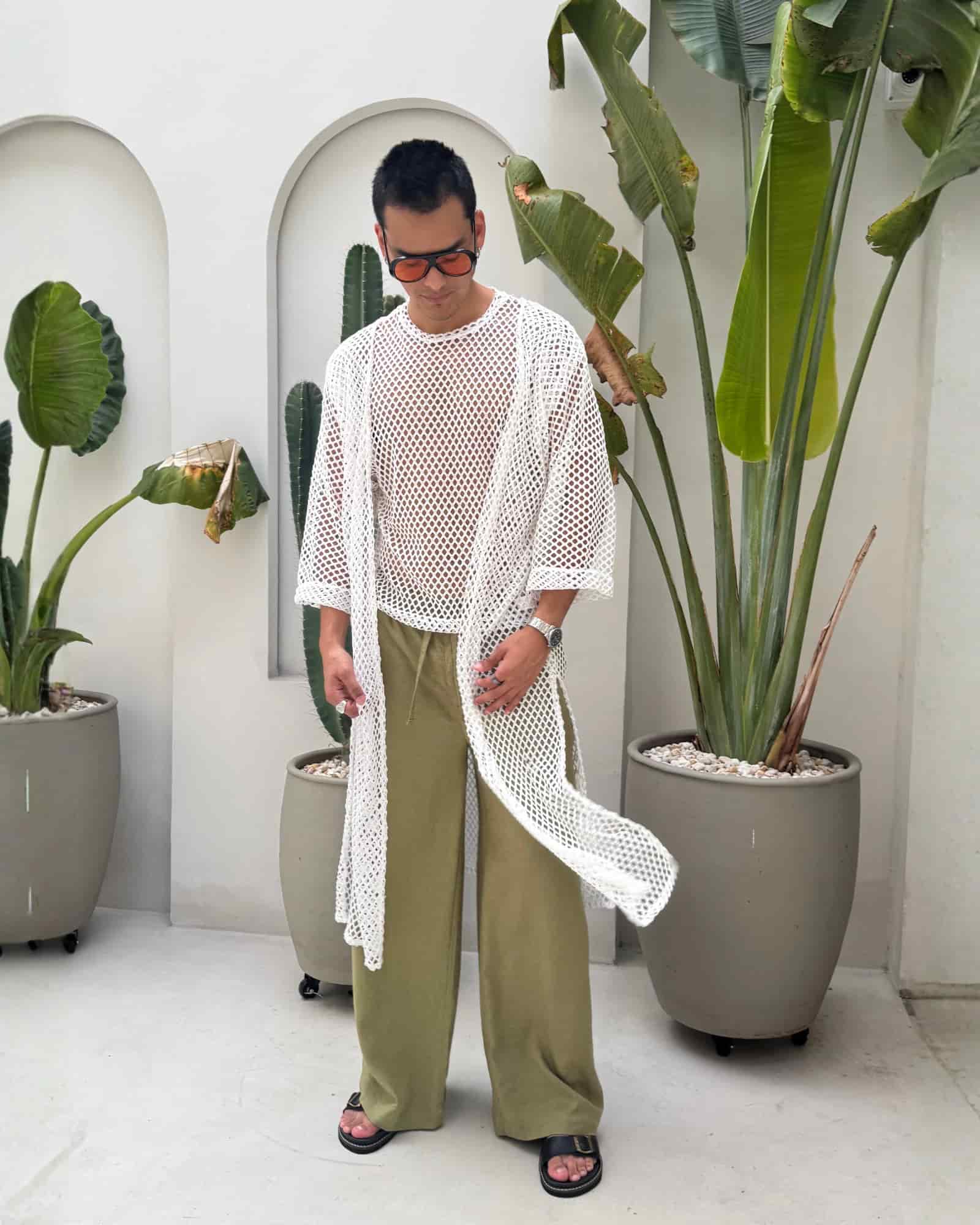 Kimono largo white - miniatura 1
