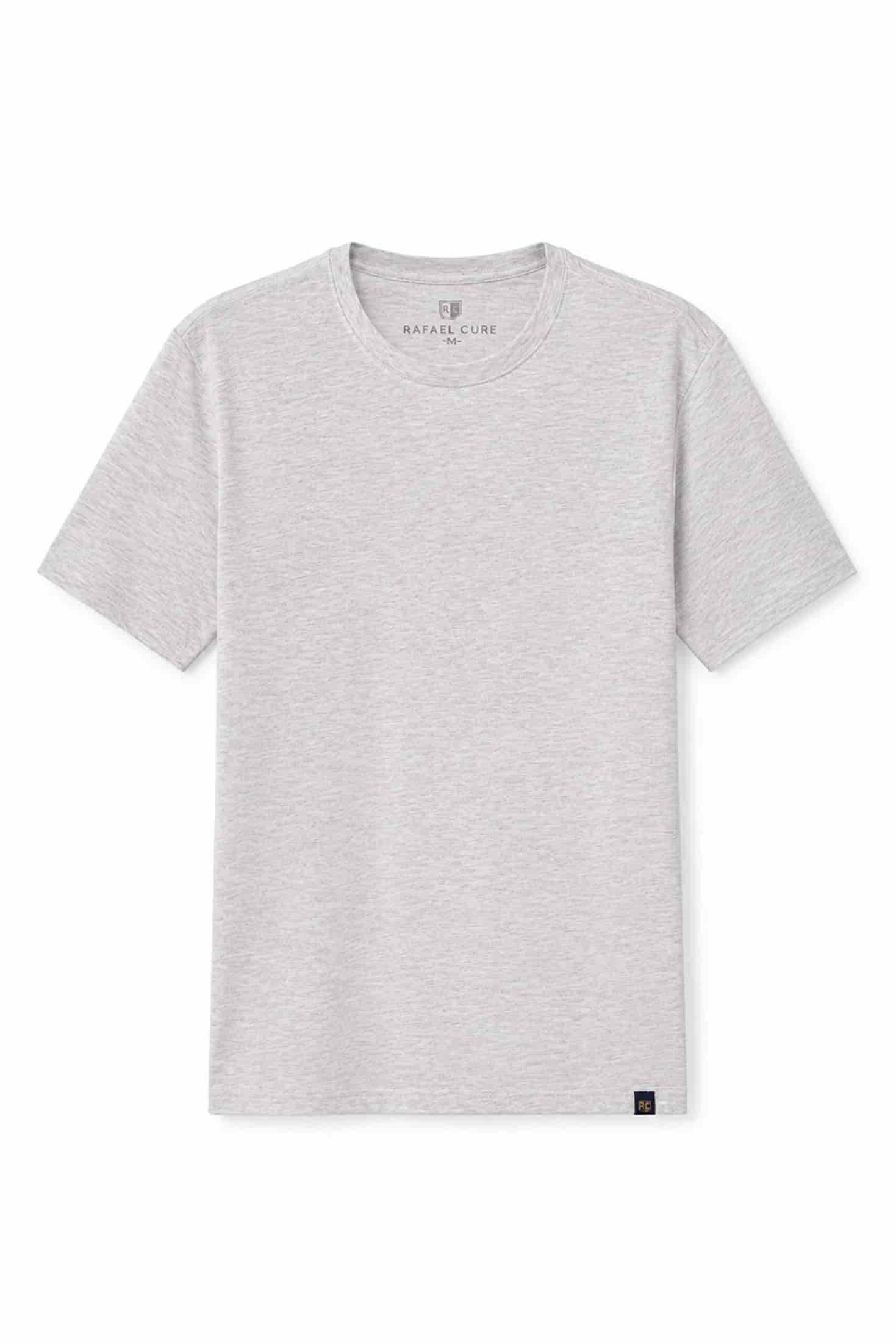 Camiseta 100% Algodón Pima Gris Jaspeado - miniatura 6