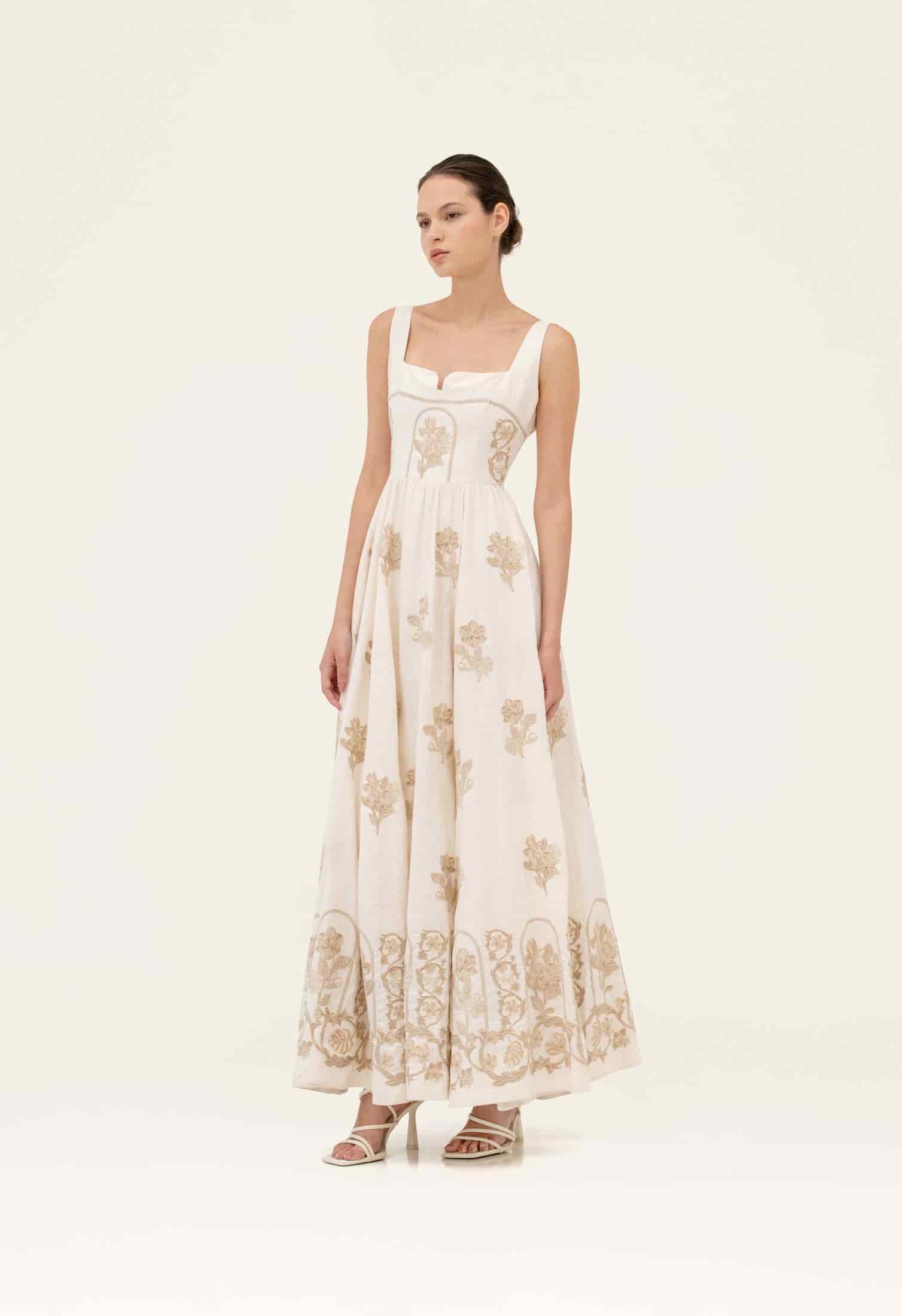 Jaspe Madera Maxi Dress - miniatura 3