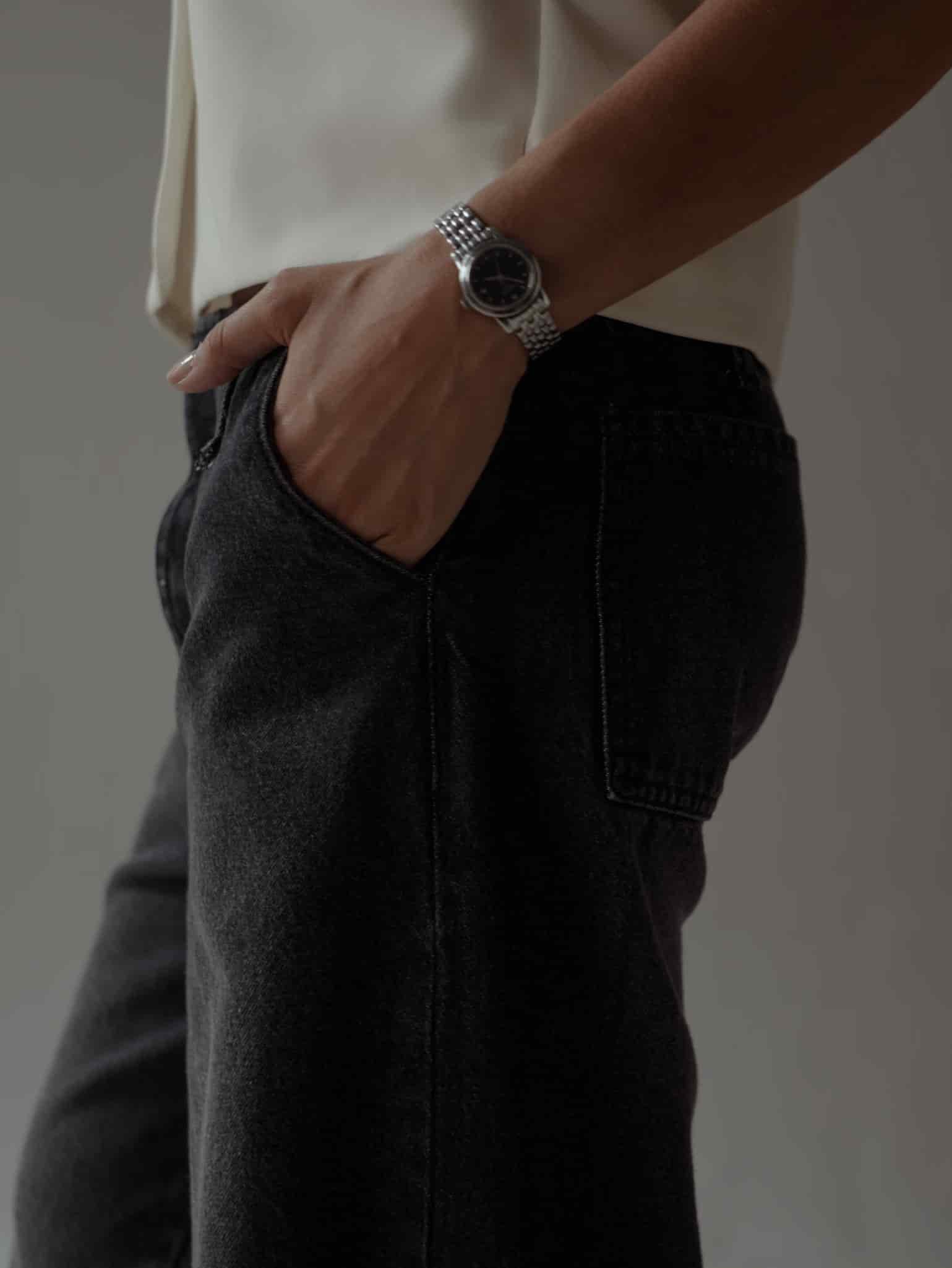SARTORIAL BARREL JEAN - BLACK PEPPER - miniatura 6
