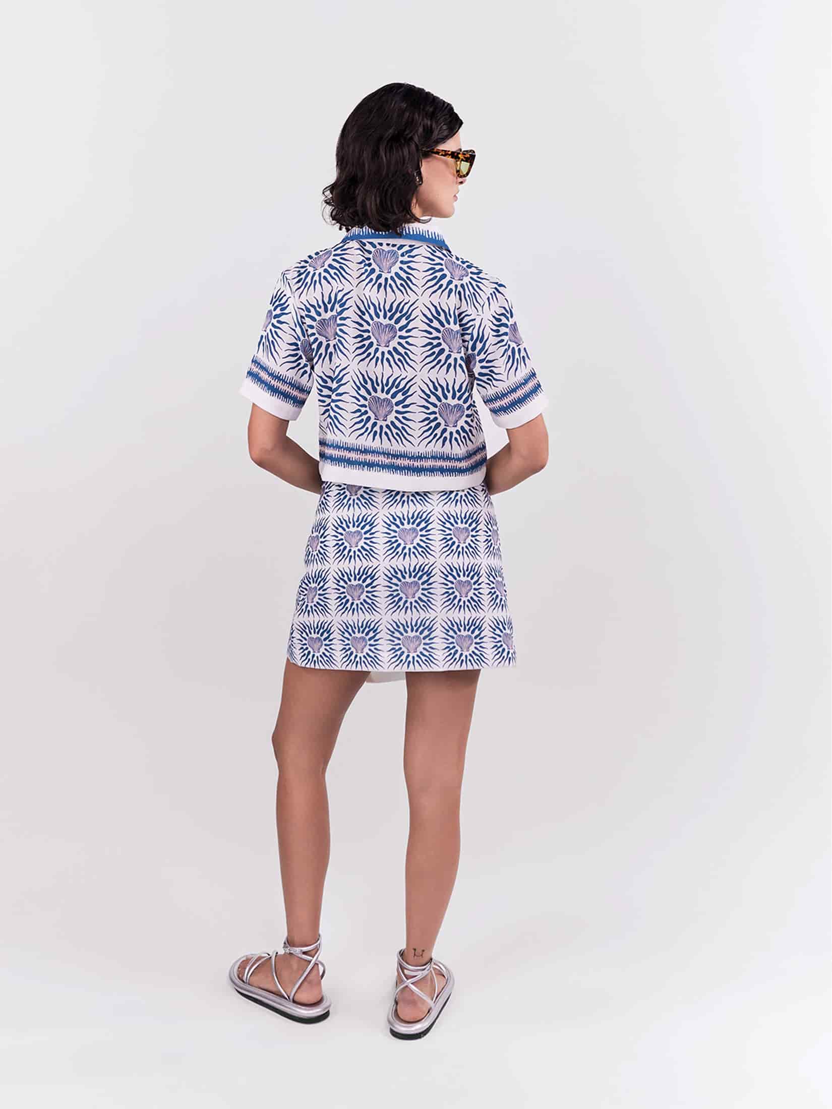 Cropped Polo Oasis - Azul - miniatura 2