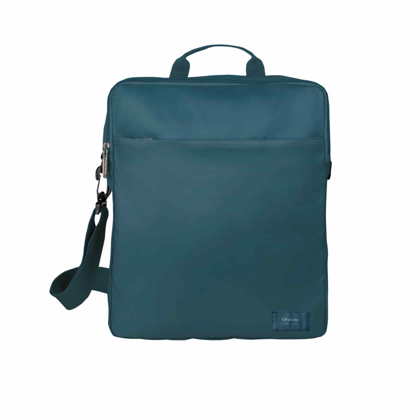 Bolso Manos Libres Convertible a Morral Citybags Light Azul - miniatura 1