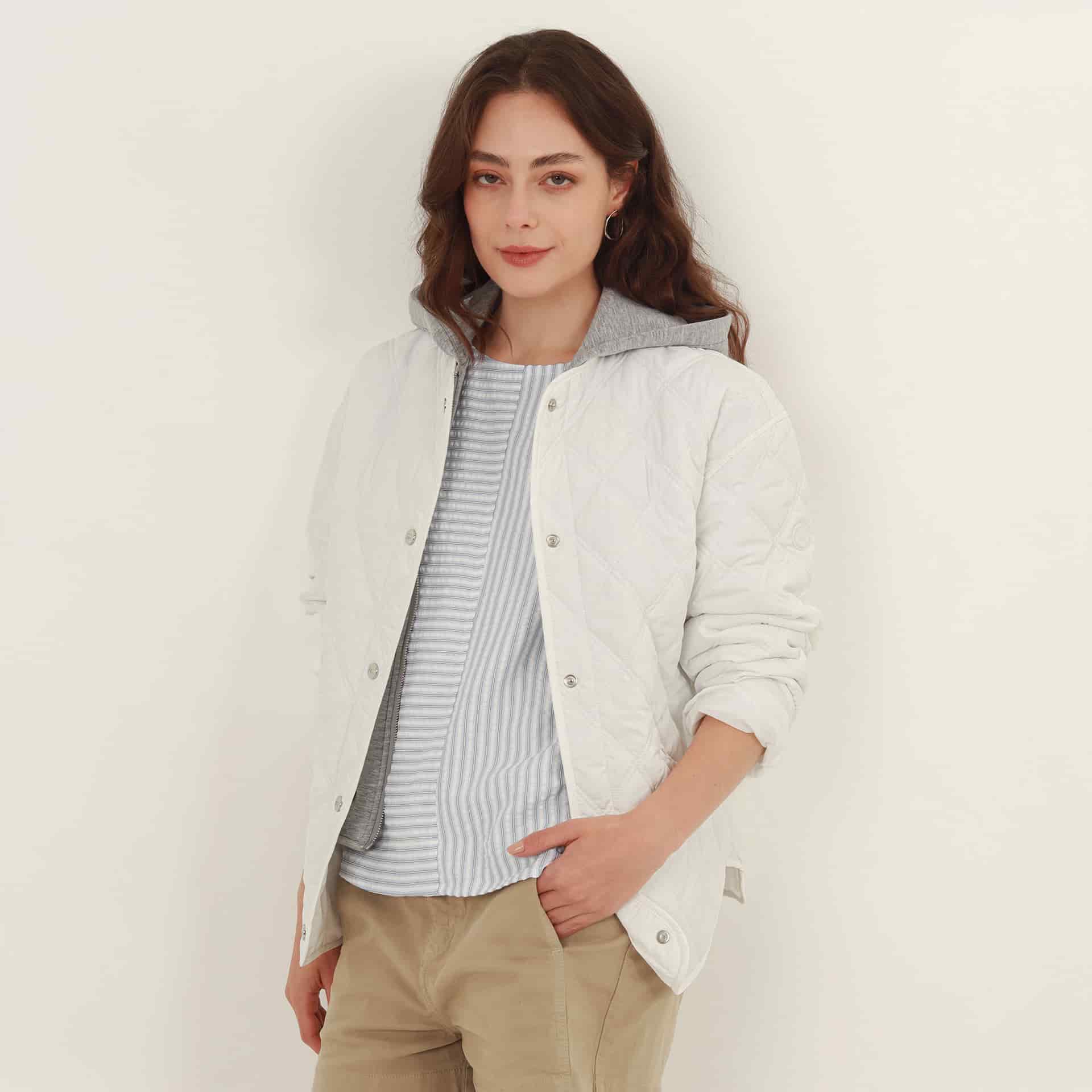 Chaqueta acolchada cuello redondo con capucha y pieza separable - miniatura 10