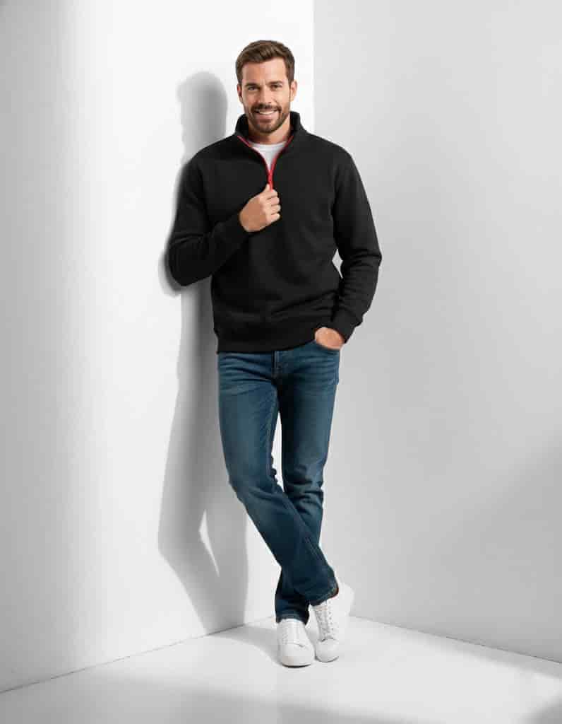 Buzo cuello alto Elite -  Negro - miniatura 2