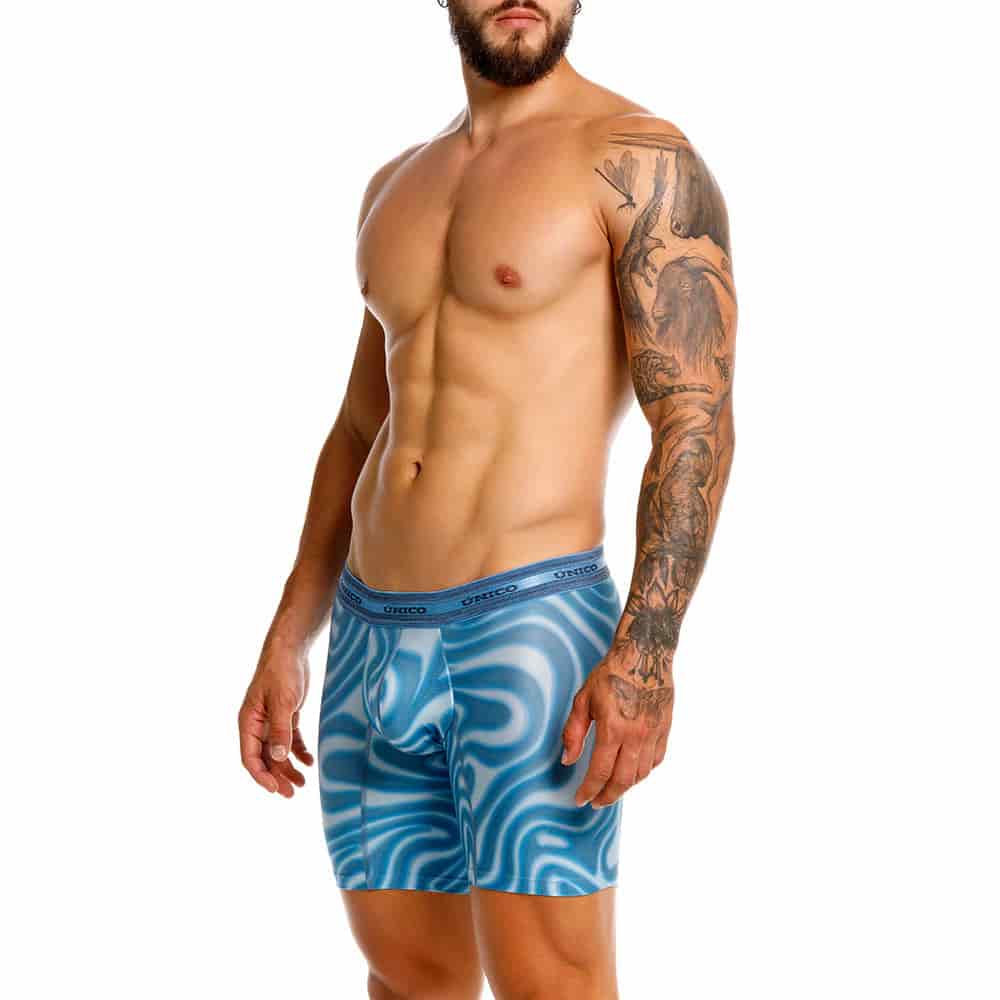 BOXER MEDIO FAUVE AZUL - miniatura 14