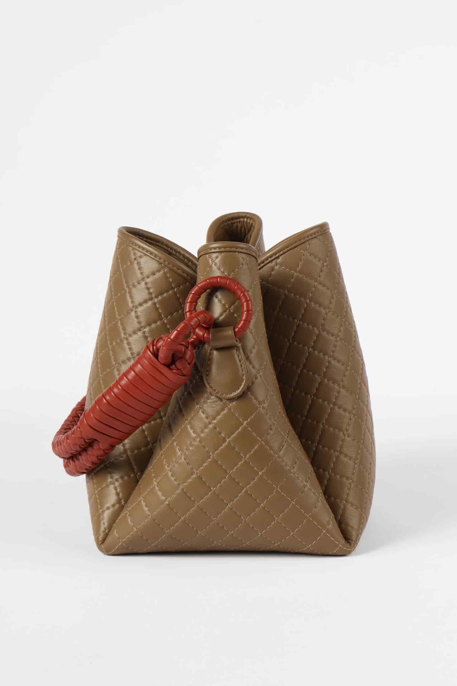 Tulip Bucket Bag, Olive & Brick - miniatura 2