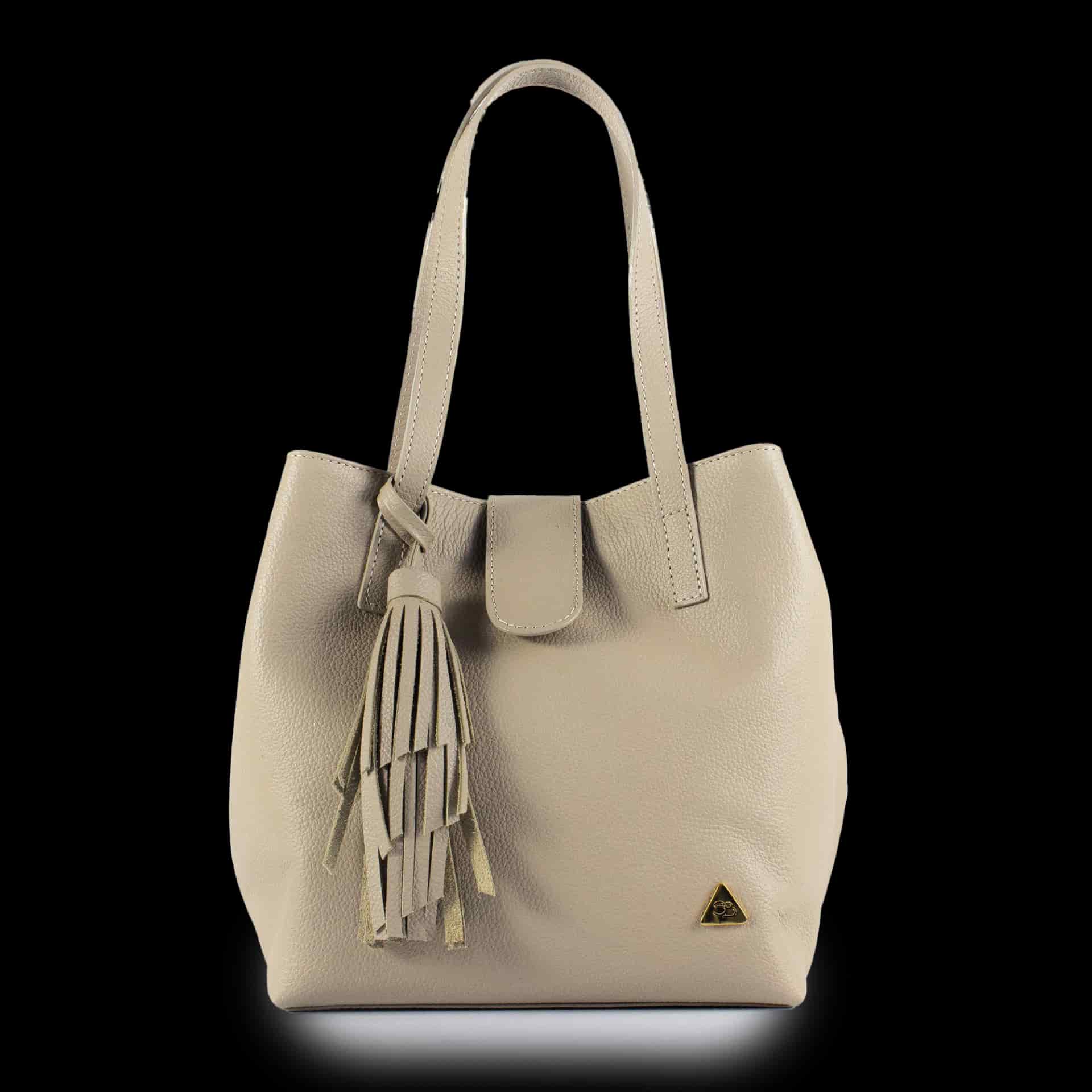 "Olivia" Bolso Cubo en Cuero - miniatura 4