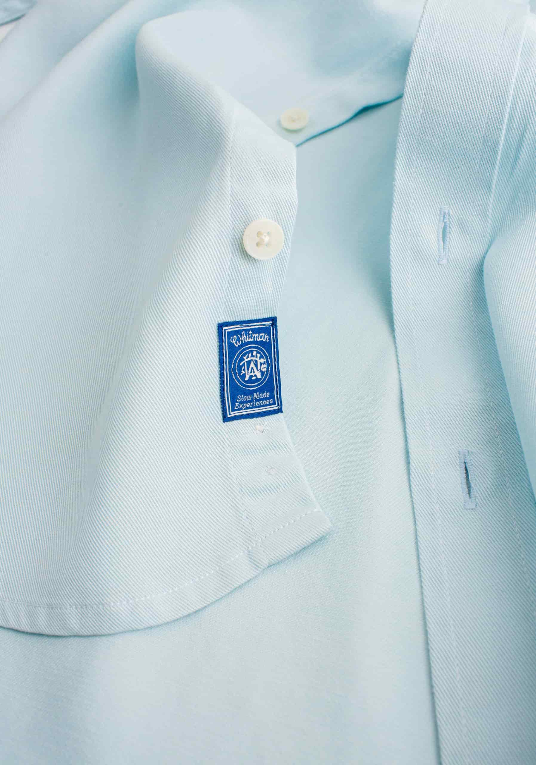 Camisa H CF Hamilton Tencel Azul Claro - miniatura 3