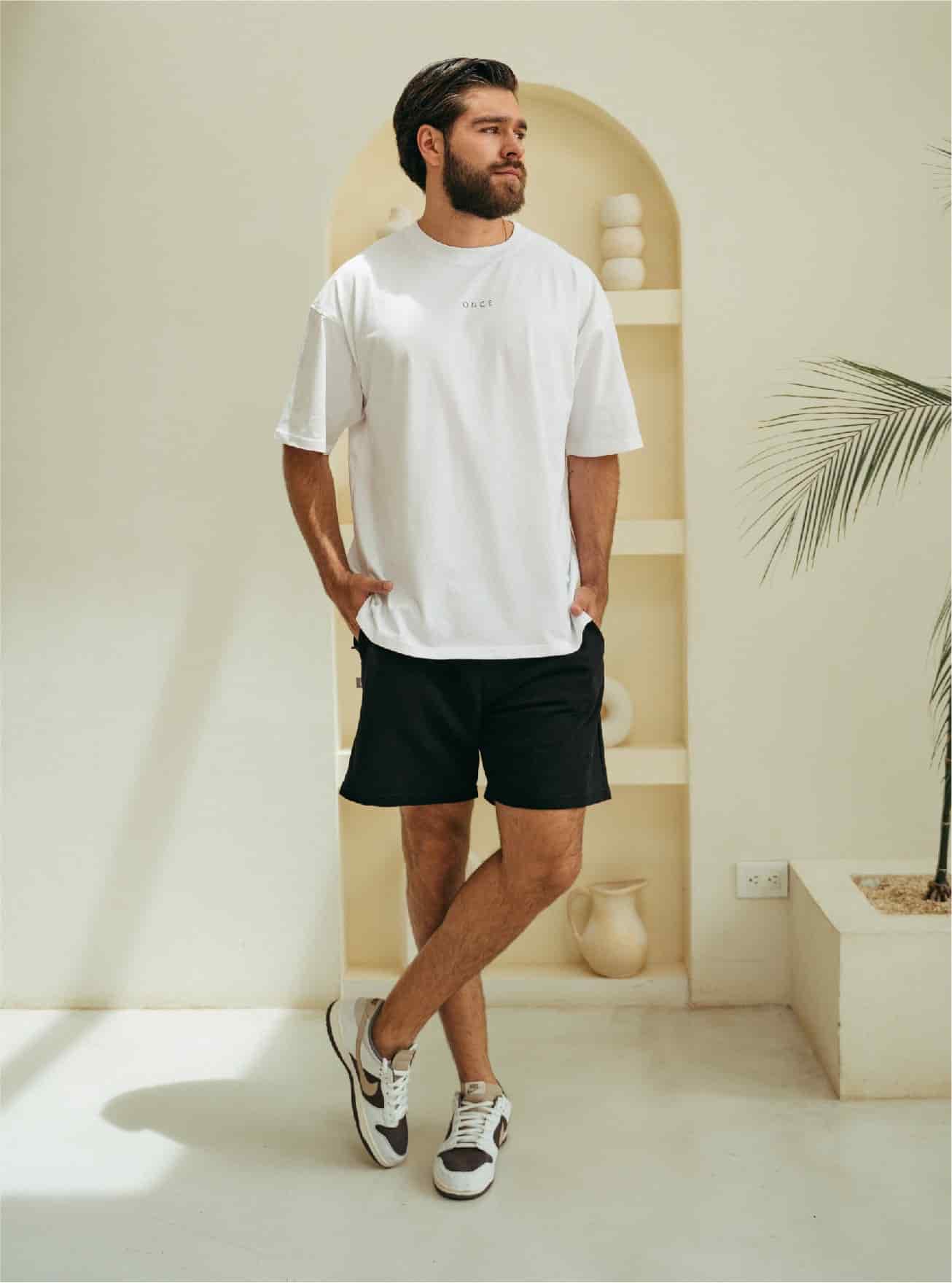 Camiseta Oversize Unisex - White Solid - miniatura 2