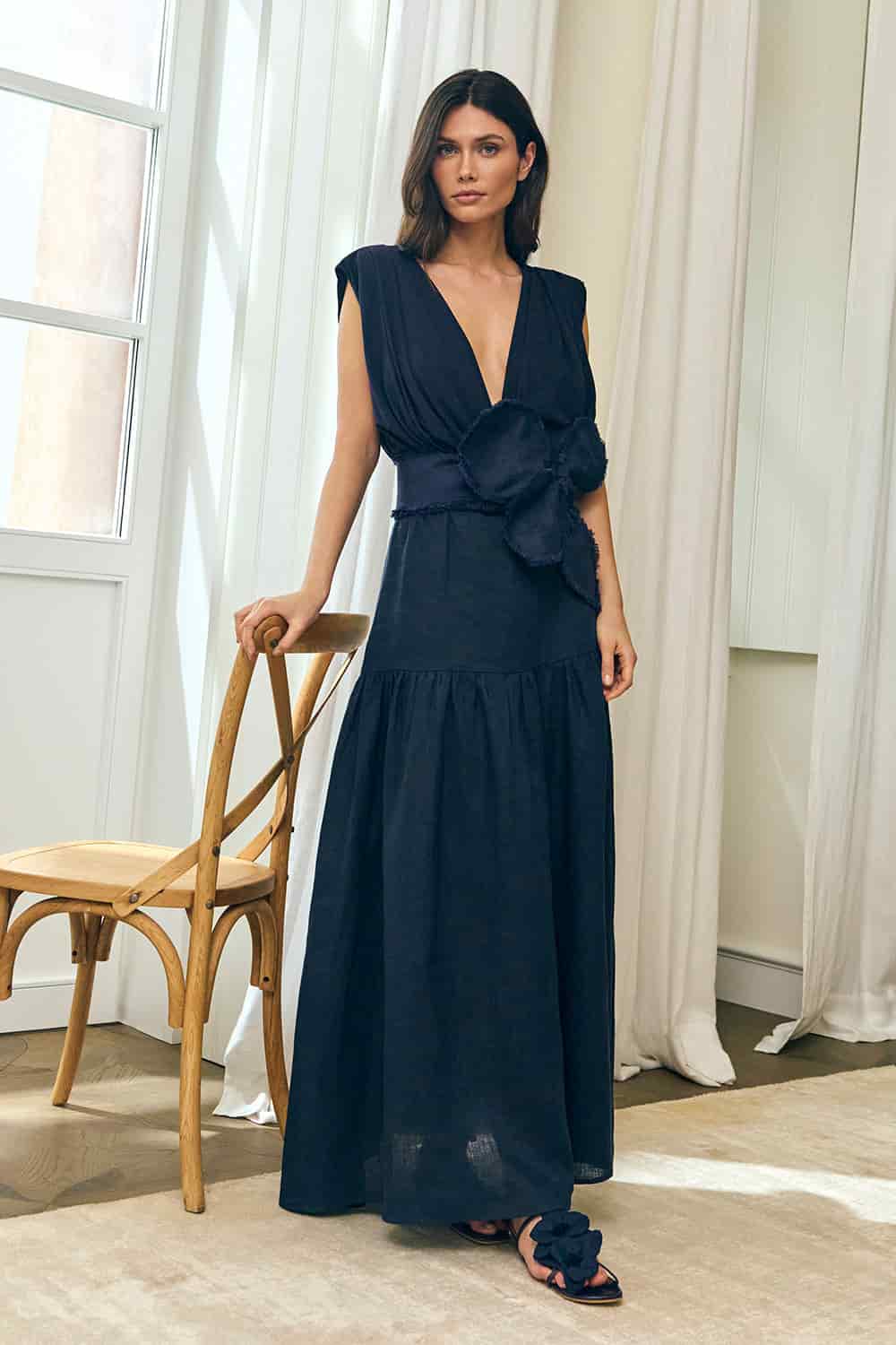 Vestido vasco azul navy - miniatura 1