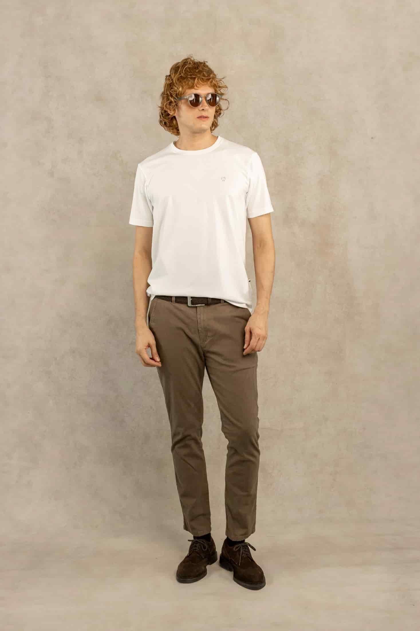 Camiseta Antimanchas Blanco Logo Gris - Talla Regular - miniatura 2