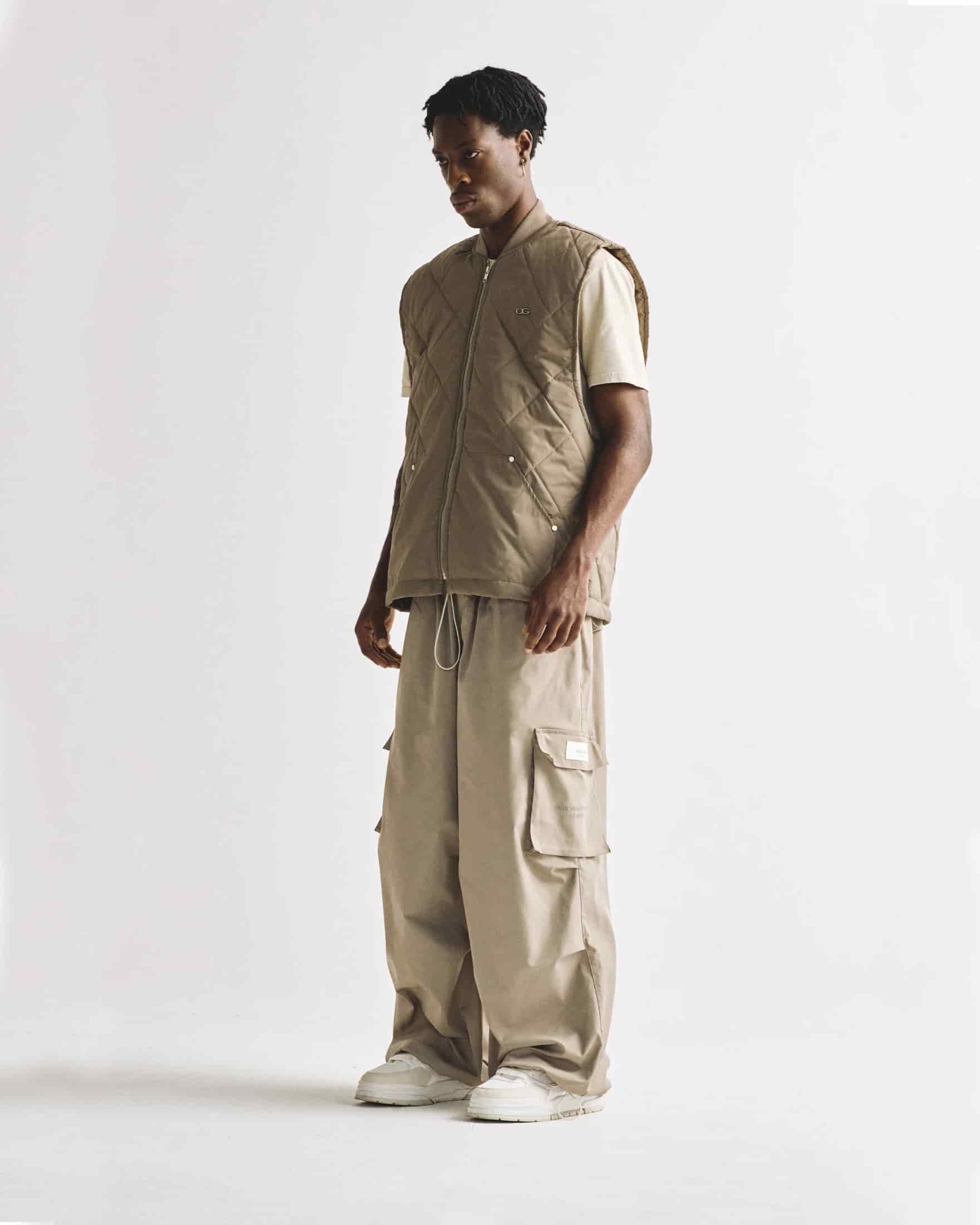 Basics Parachute V2 Cargo Pants Cream - miniatura 6