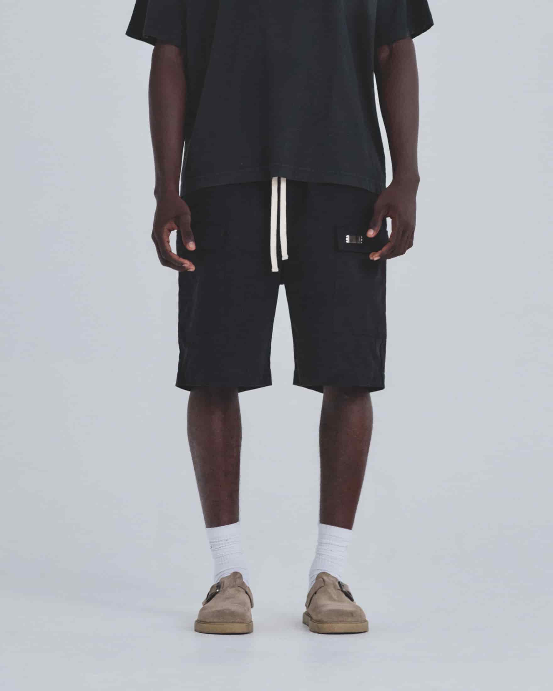 Basics Utility Zippered Shorts Black - miniatura 2