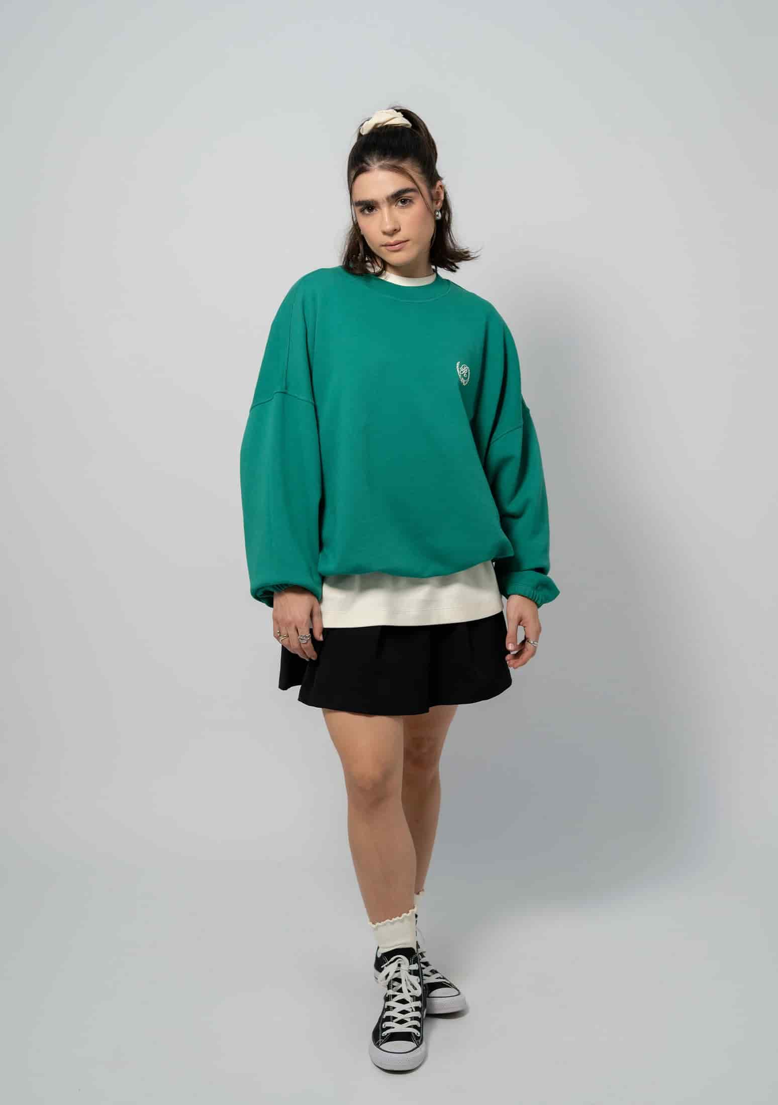 Still Hungry Green Pullover - miniatura 7
