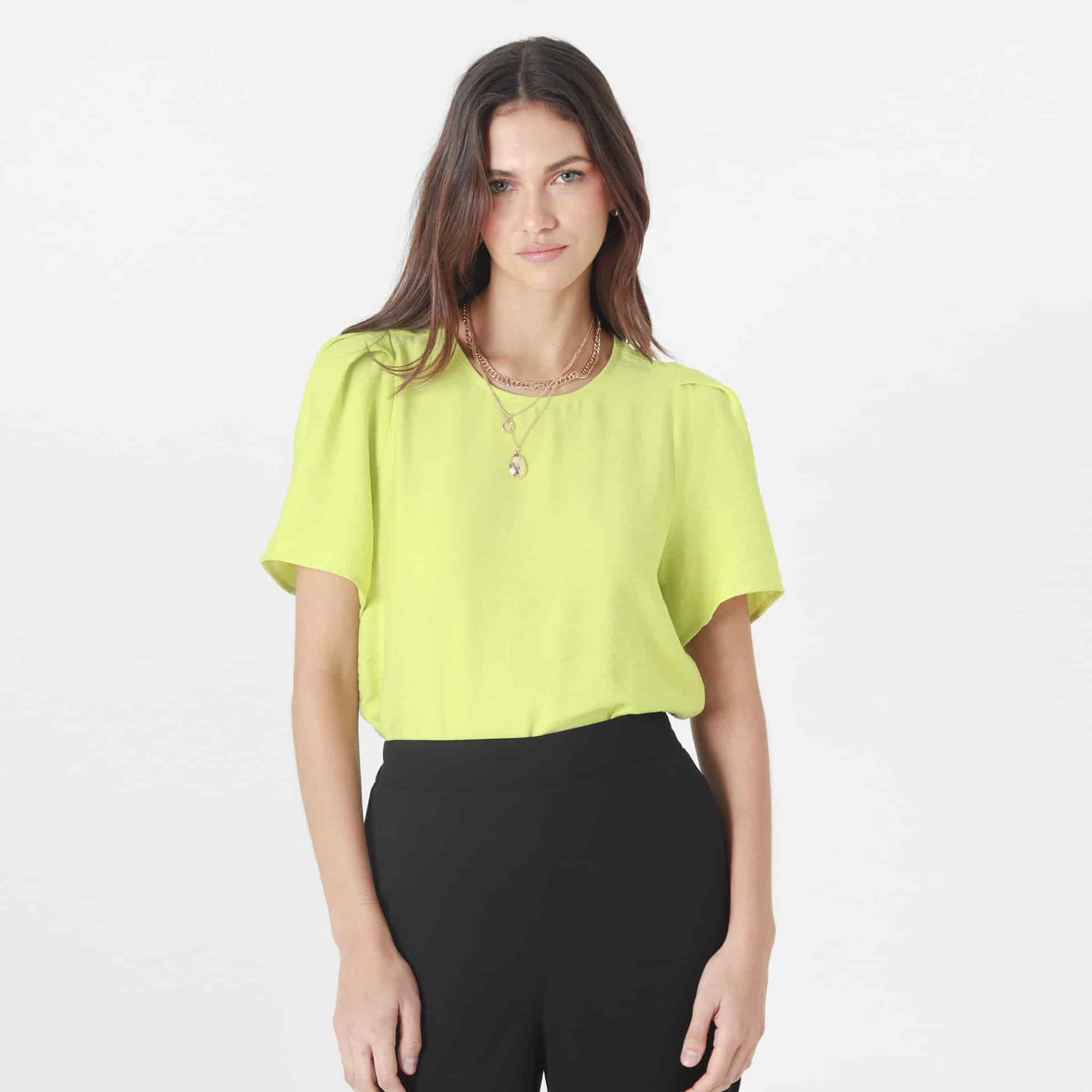 Blusa Cuello Redondo Manga Corta - miniatura 4