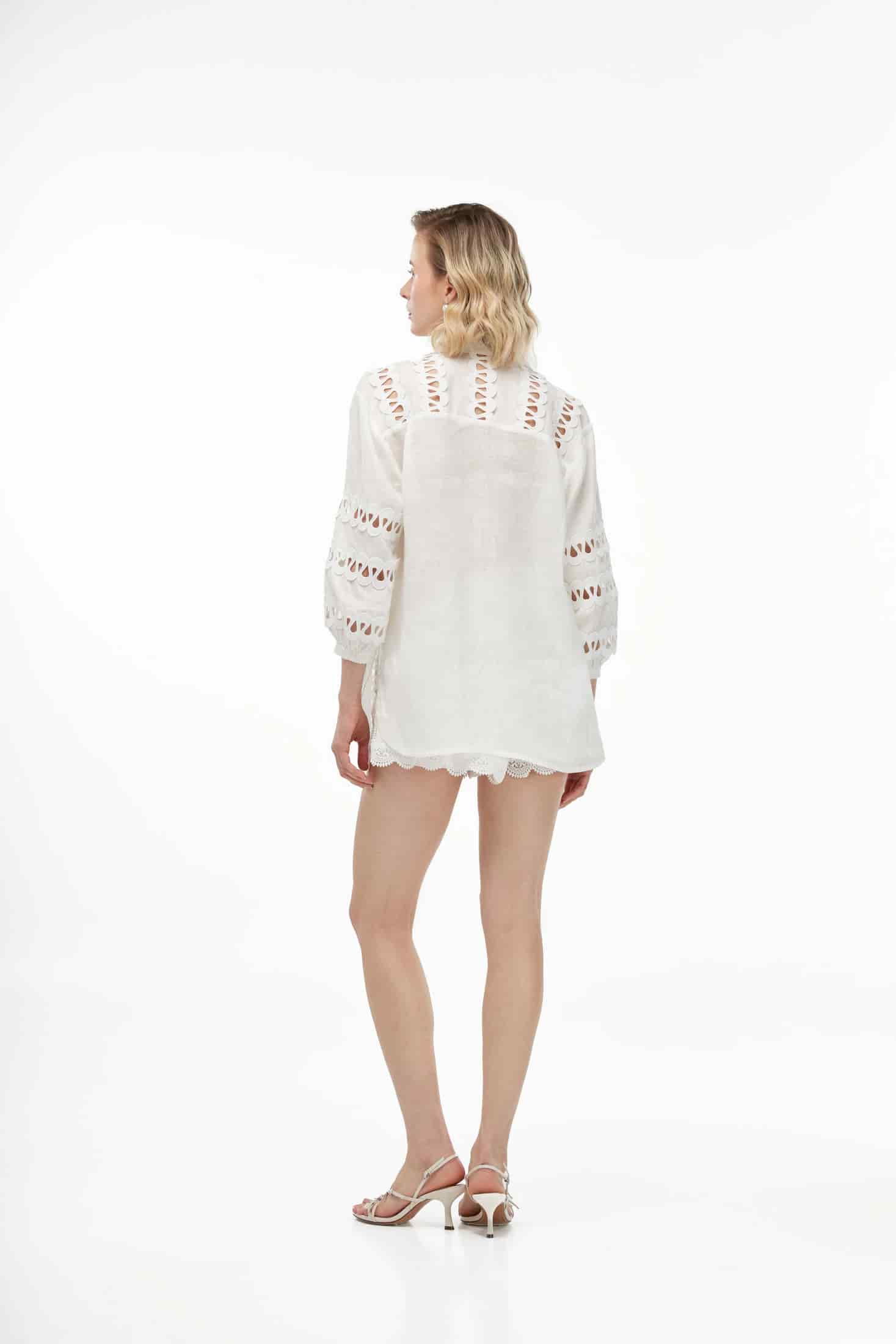 SOLANA SHIRT WHITE - miniatura 3