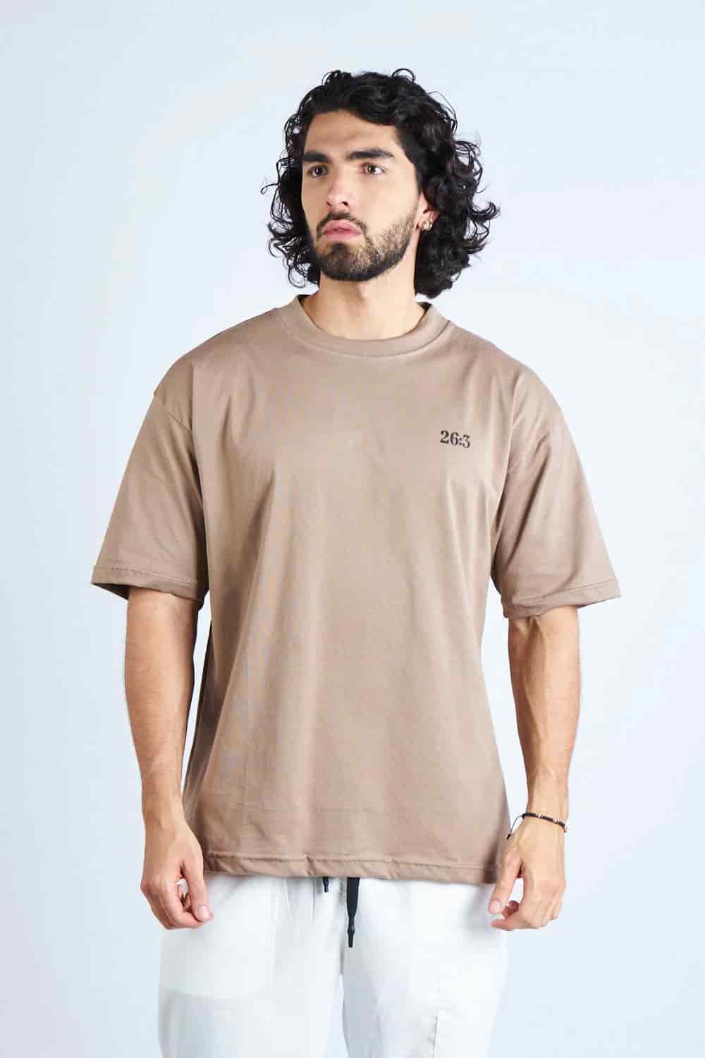 CAMISETA OVERSIZE CAQUI [DROP 0:0] - miniatura 1
