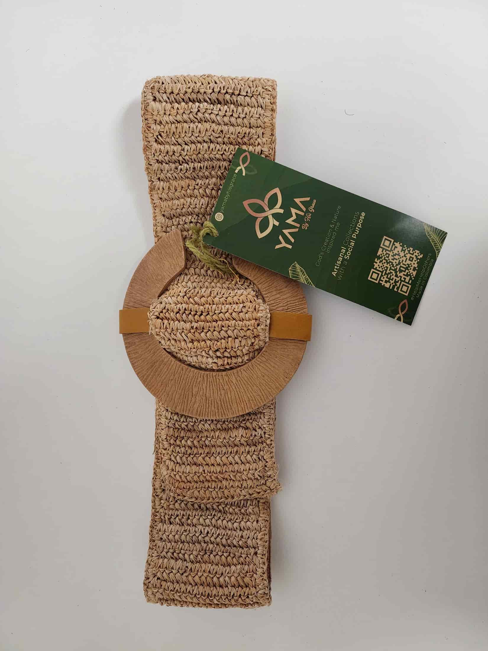 Natural Fiber Wood Belt - miniatura 3