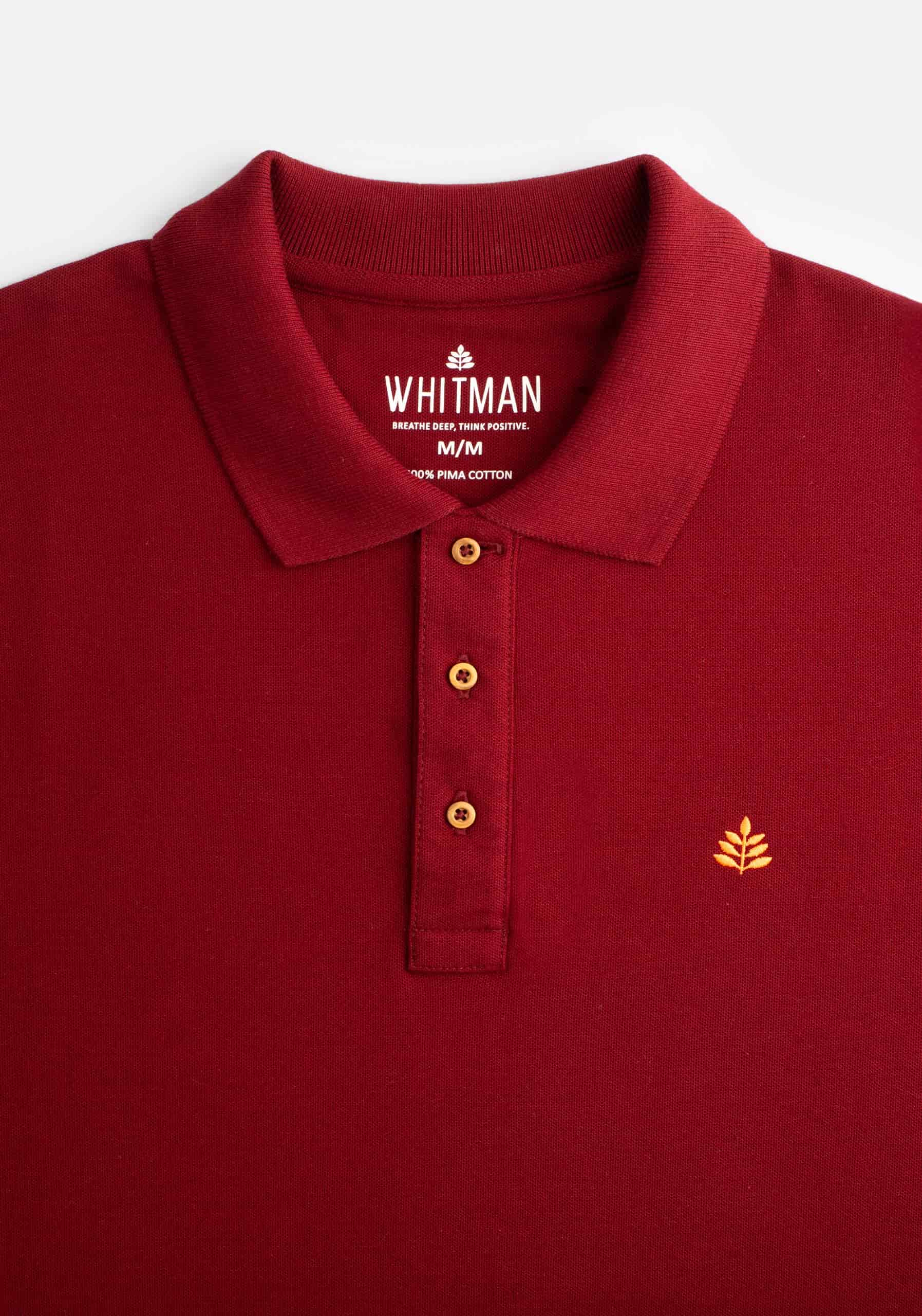 Camiseta Polo H Unicolor L-Nar Vino - miniatura 6