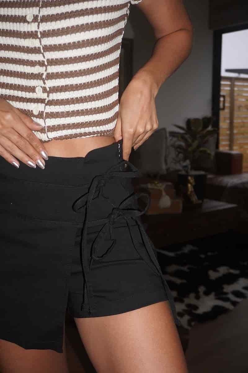 Falda short Iconic - Negro - miniatura 5