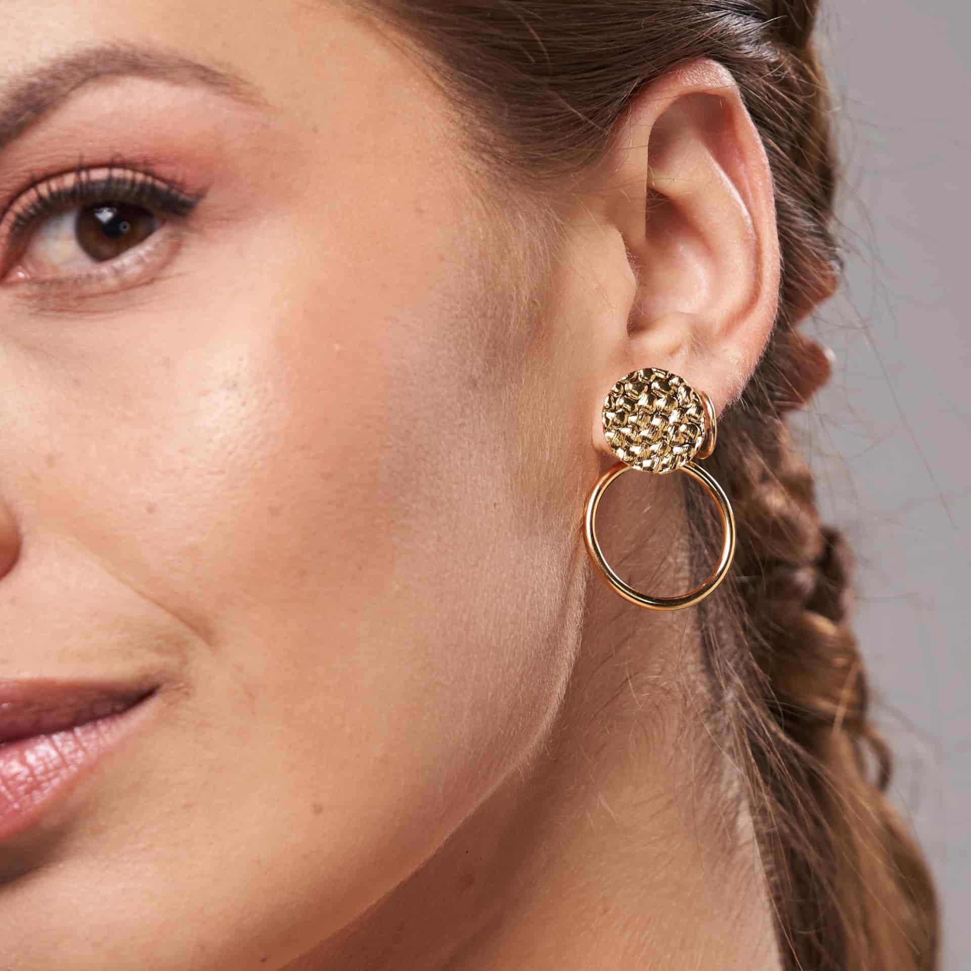 Circle Duo Studs - miniatura 4