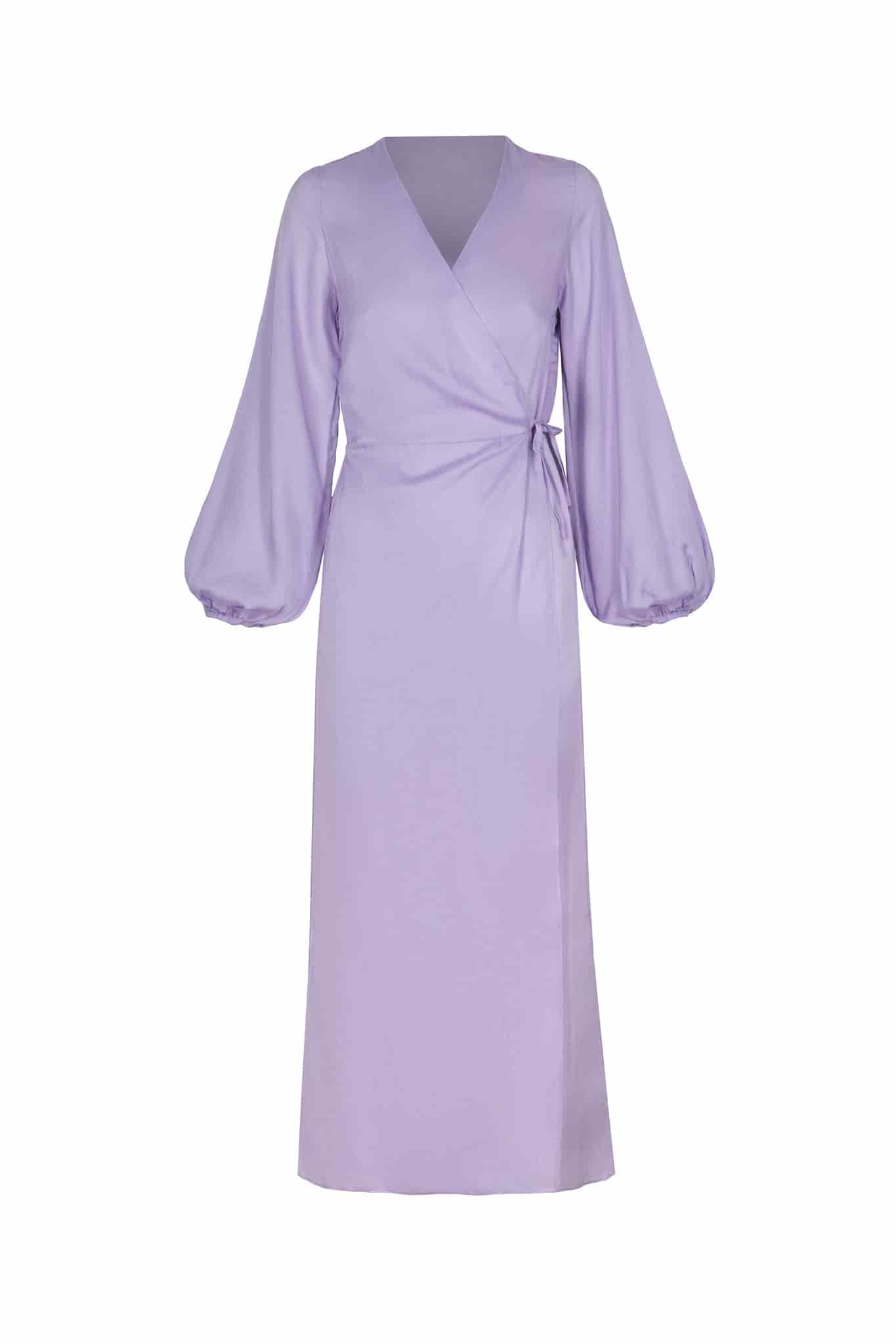 Tertulia Martellato Silk Maxi Dress / Lila - miniatura 6