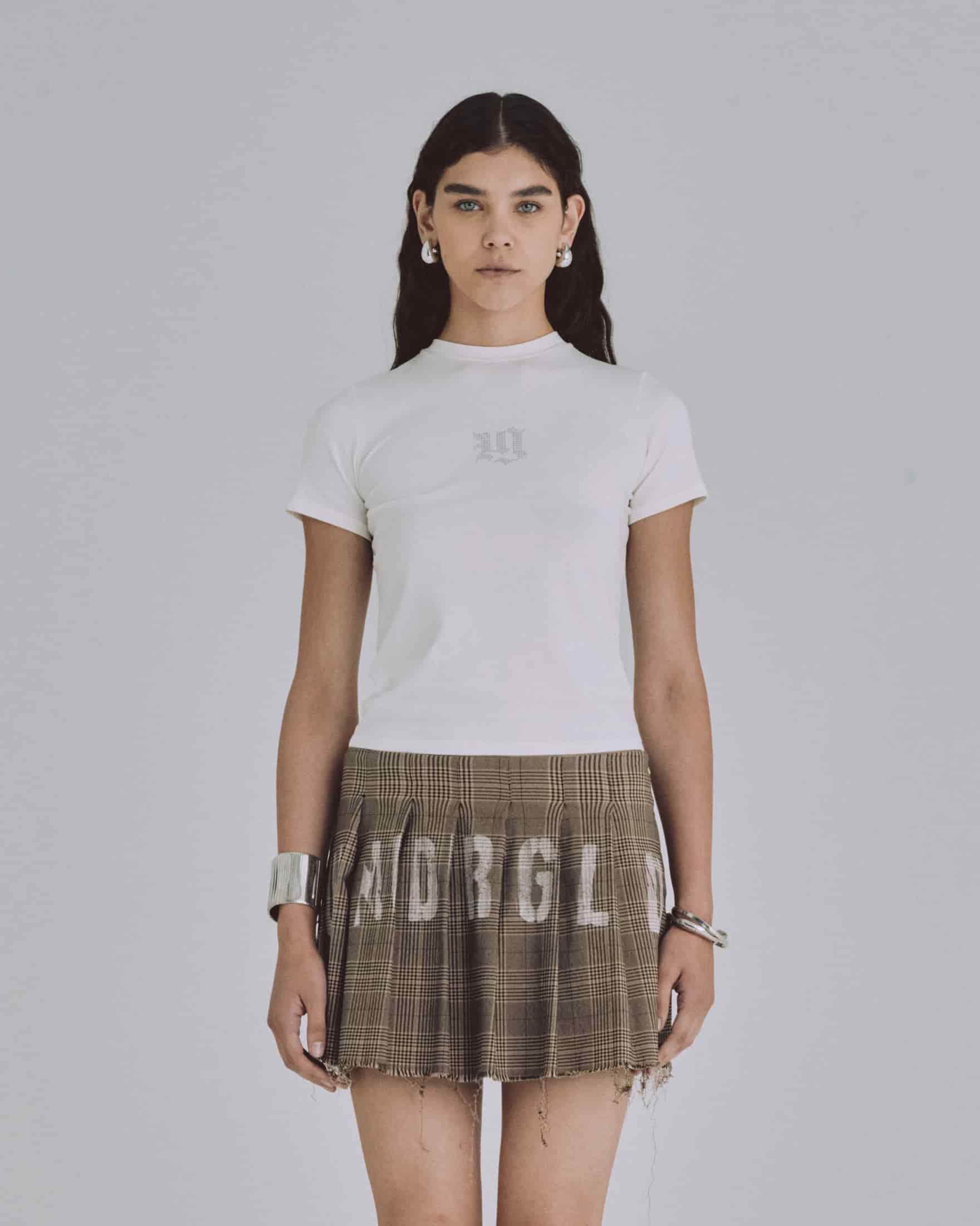 94' Gothic UG Long Baby Tee White - miniatura 2
