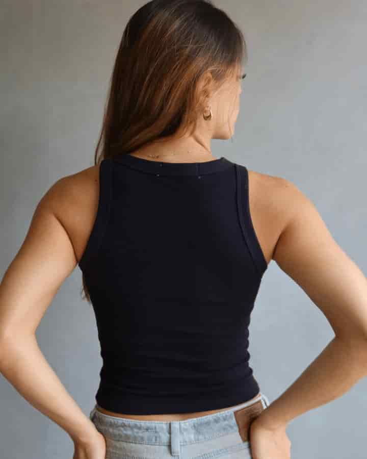 TANK TOP PRIORITIZING NEGRO - miniatura 3
