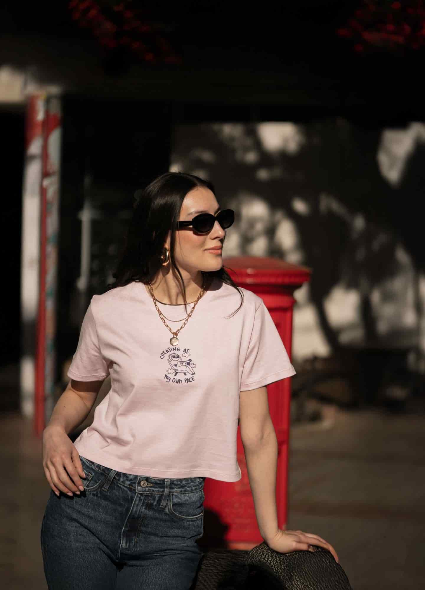 Own Pace Crop Top – Rosa - miniatura 2