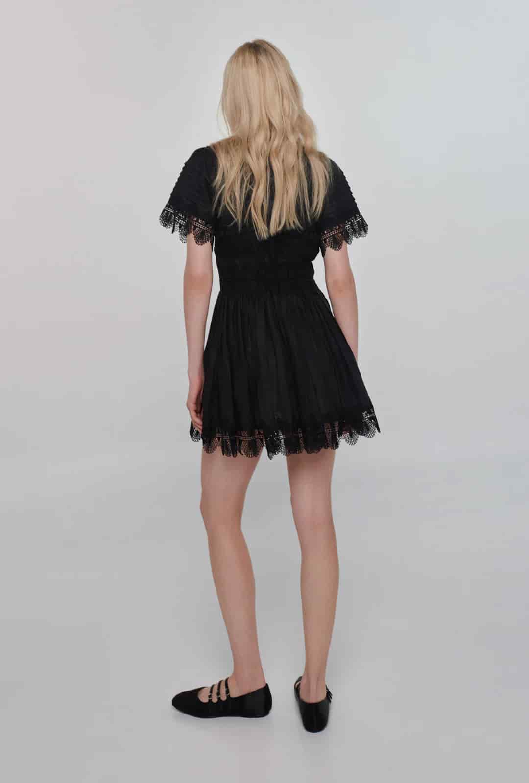 VIOLETTA DRESS BLACK - miniatura 10