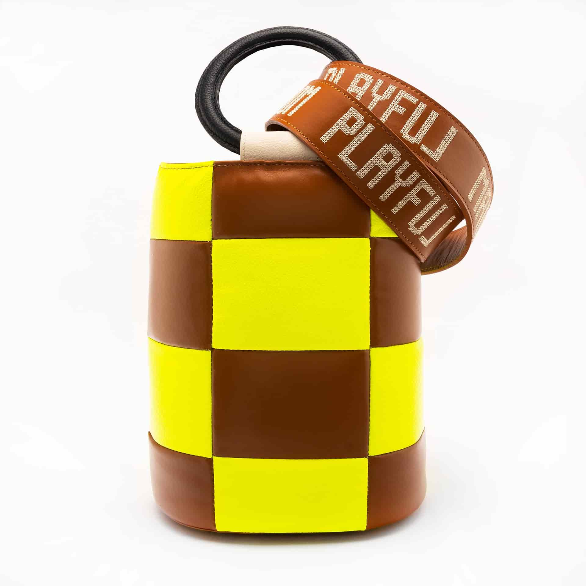 Basket Bag - Honey + Neon Lemon - miniatura 1