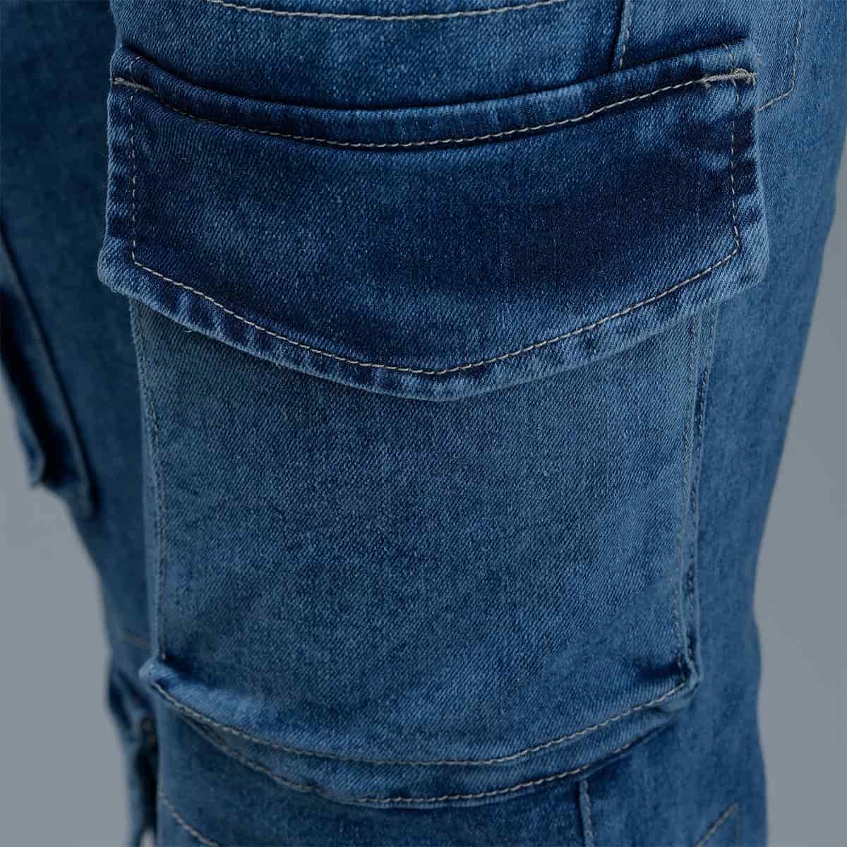 Jeans Cargo Azul Mujer - miniatura 12