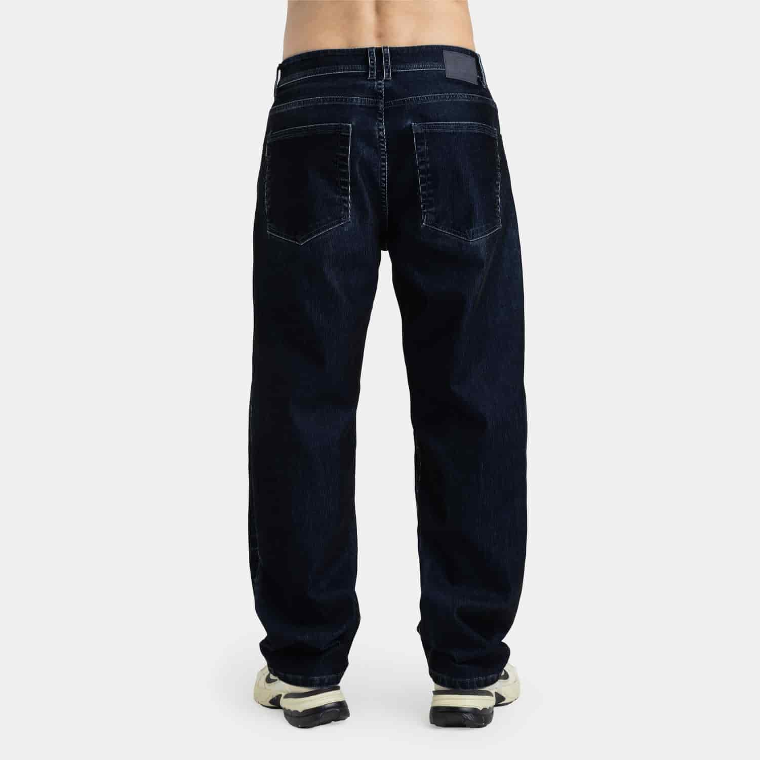 Corduroy Touch Denim Relaxed Fit Azul Oscuro - miniatura 8