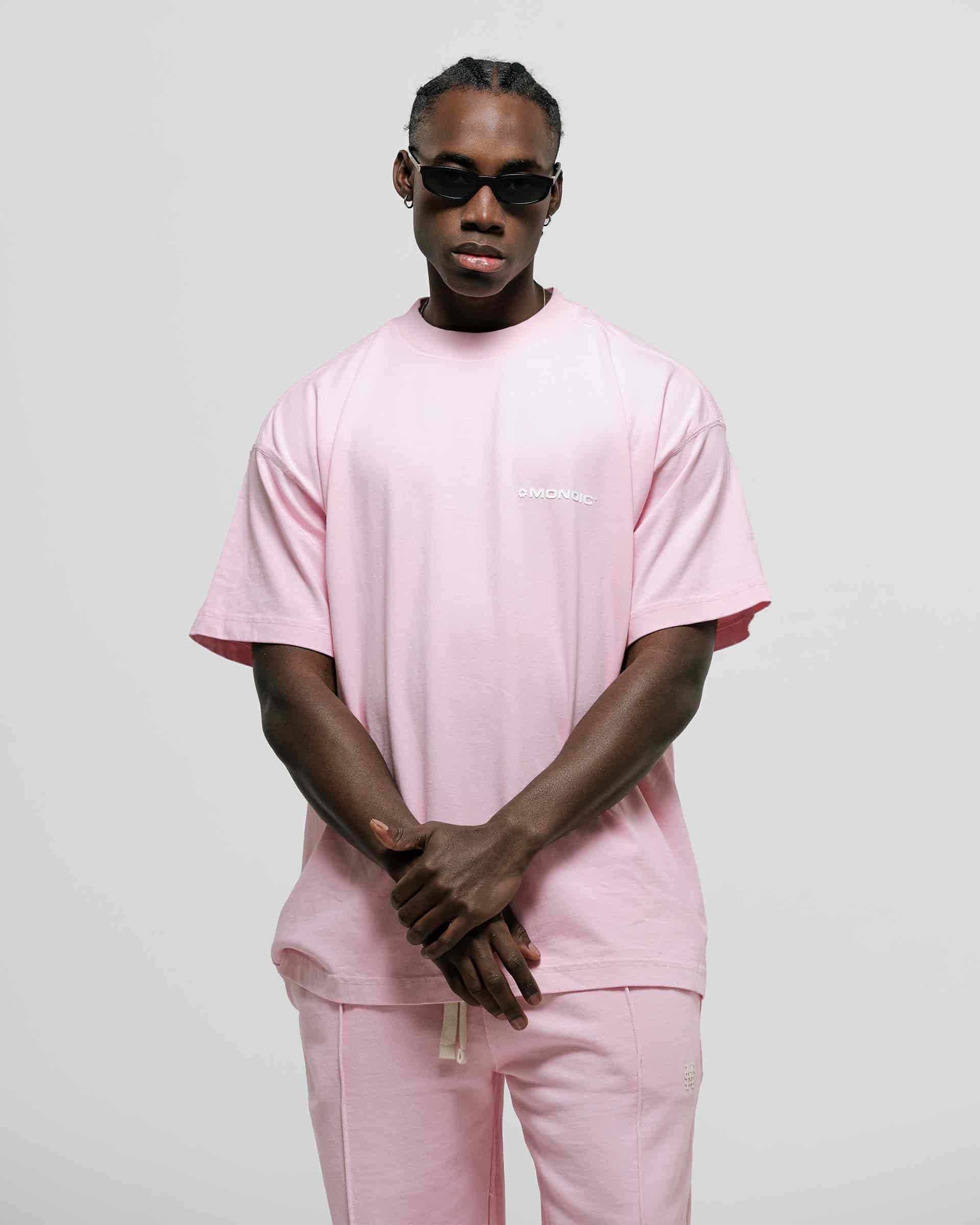 Camiseta Oversized Básica V3 - Rosado Pastel - miniatura 4