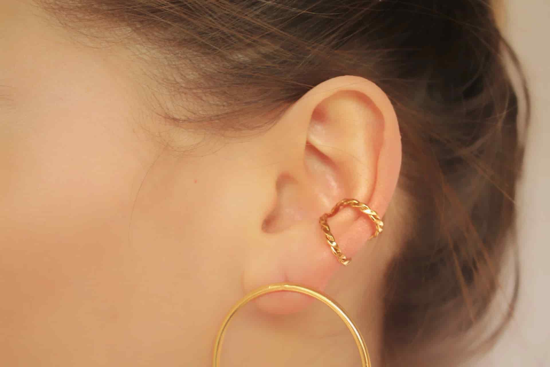 Earcuff entorchado estrecho - miniatura 4
