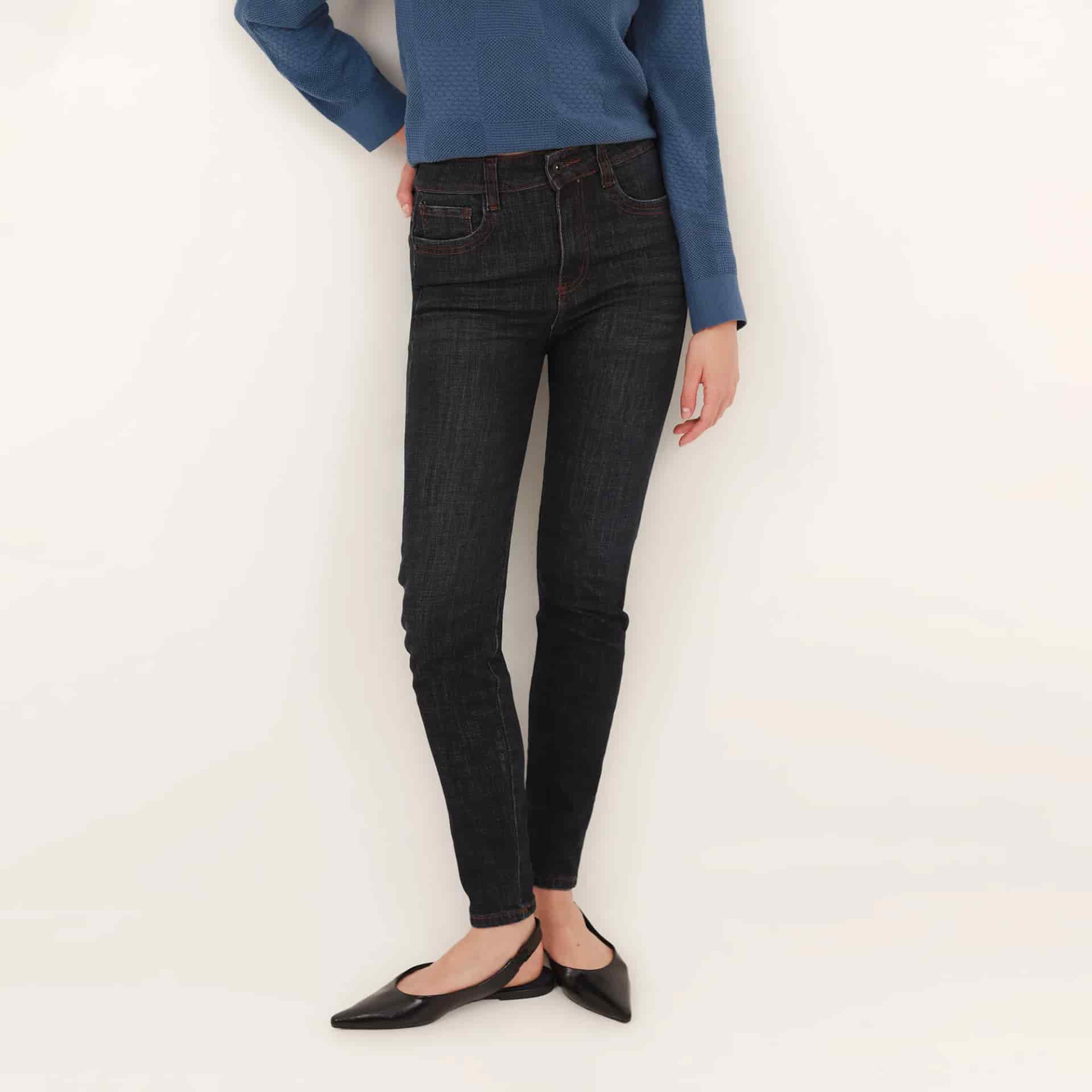Jean Tiro Alto Bota Skinny - miniatura 2