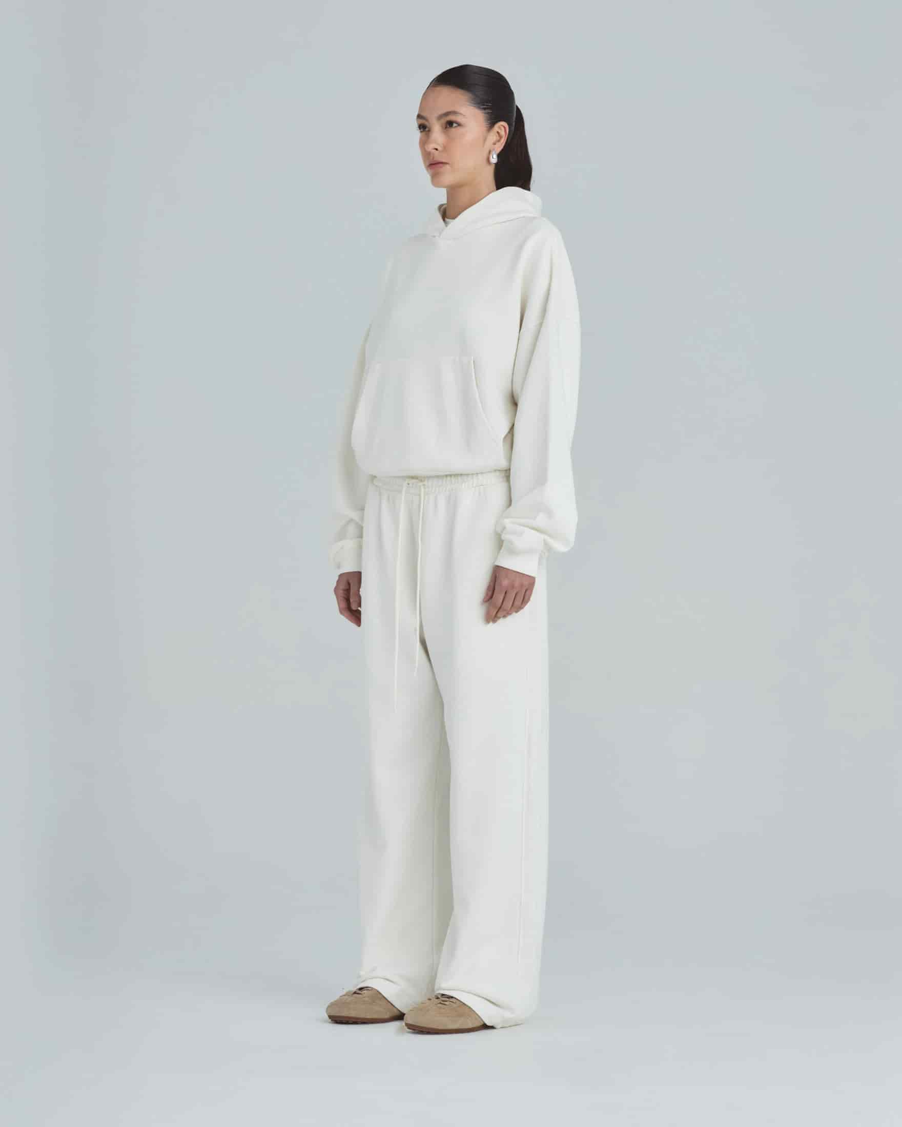 W Line Basic Boxy Fit Hoodie White - miniatura 5