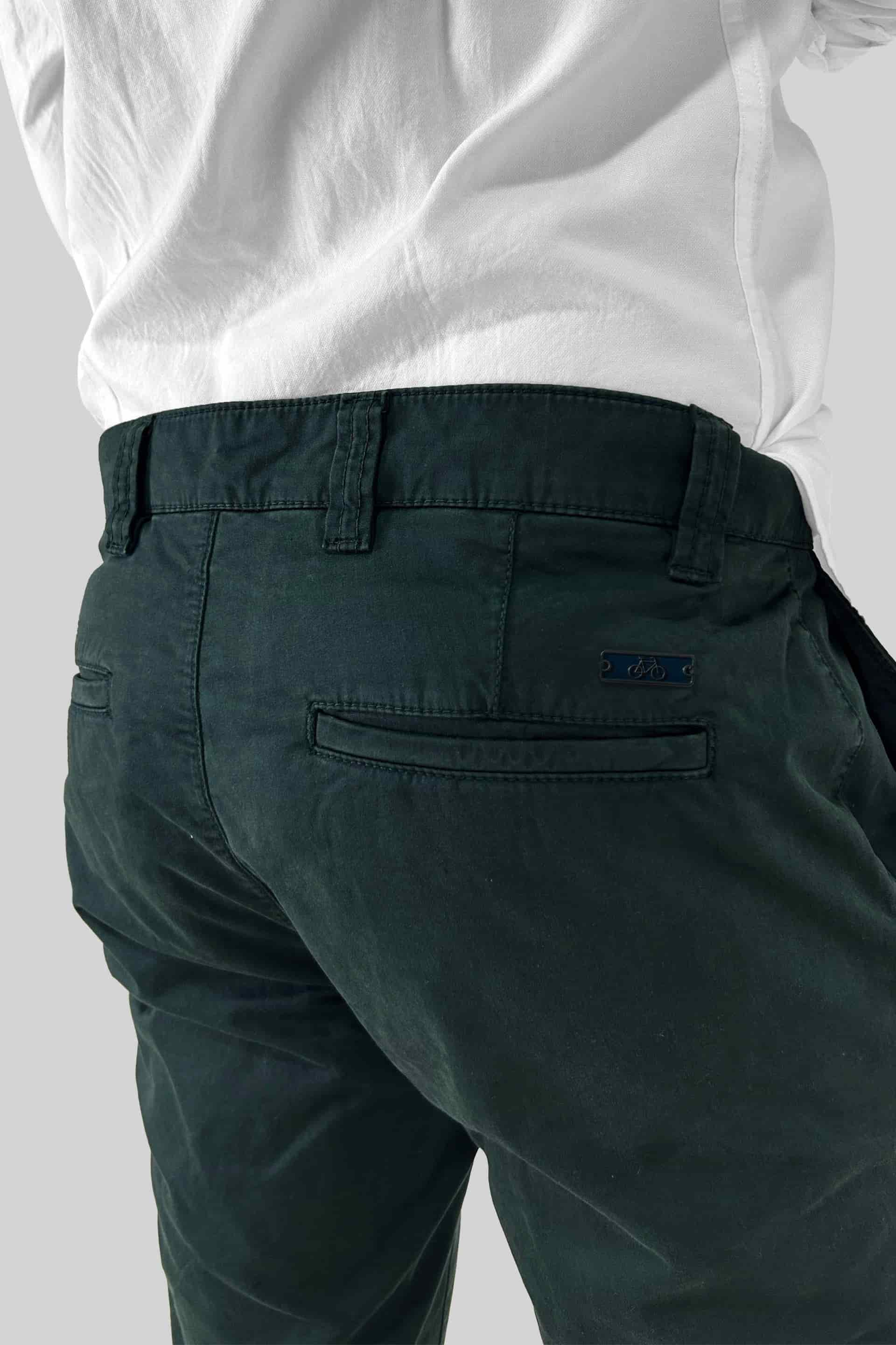 PANTALON CHINO VERDE PETROLEO - miniatura 3