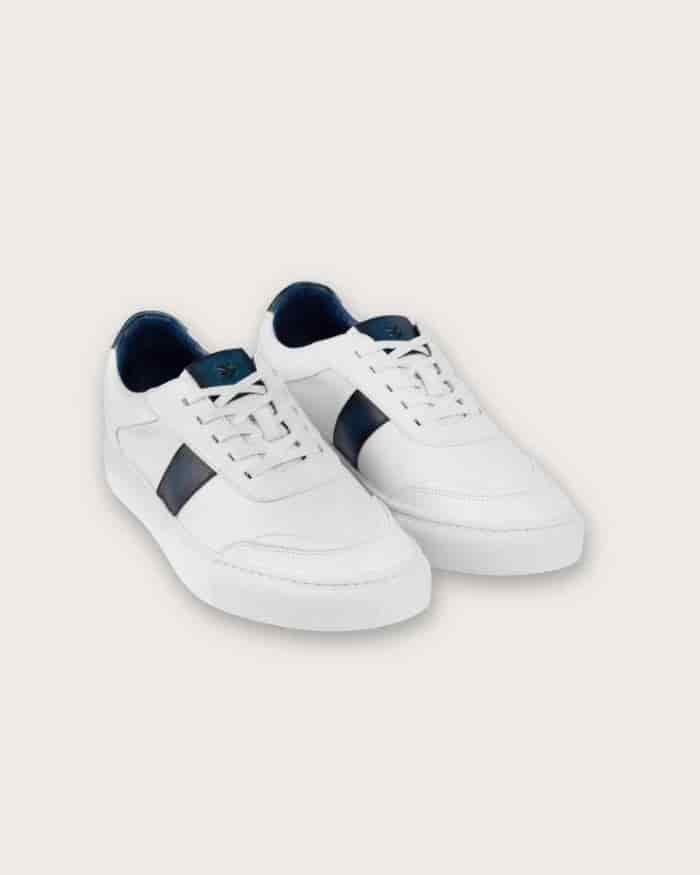 Sneaker Pisa Bianco-Azul - miniatura 3