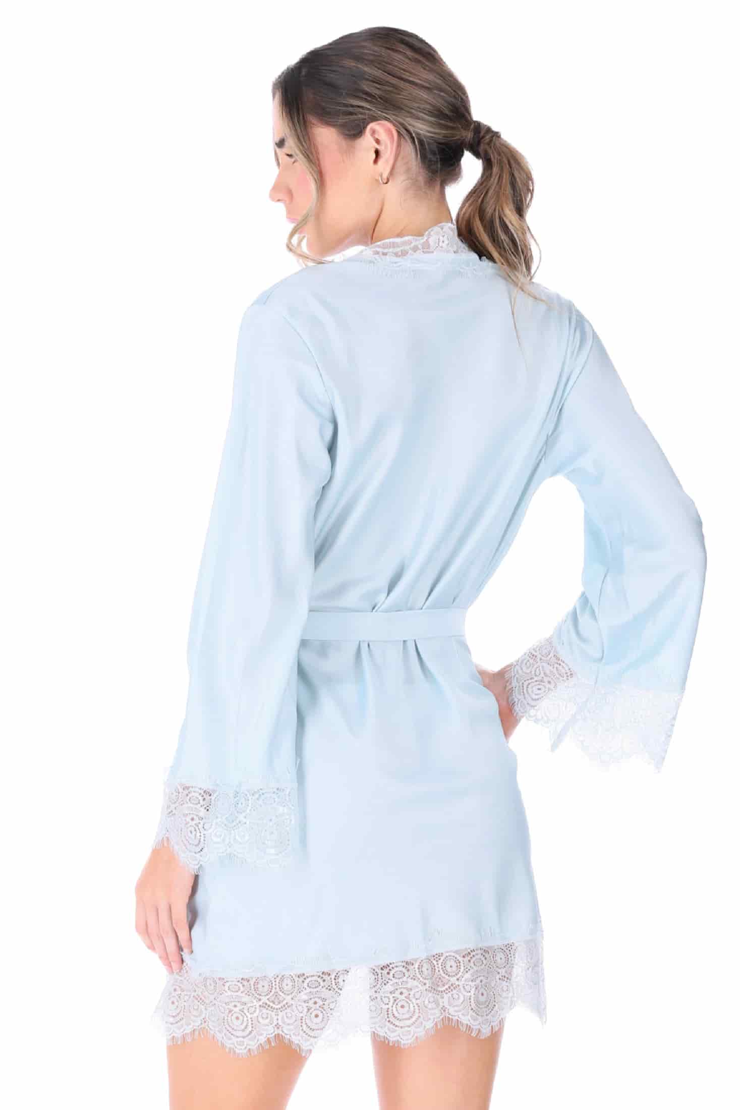 KIMONO NOVIAS ELLIPSE AURA AZUL AZUL CLARO - miniatura 2