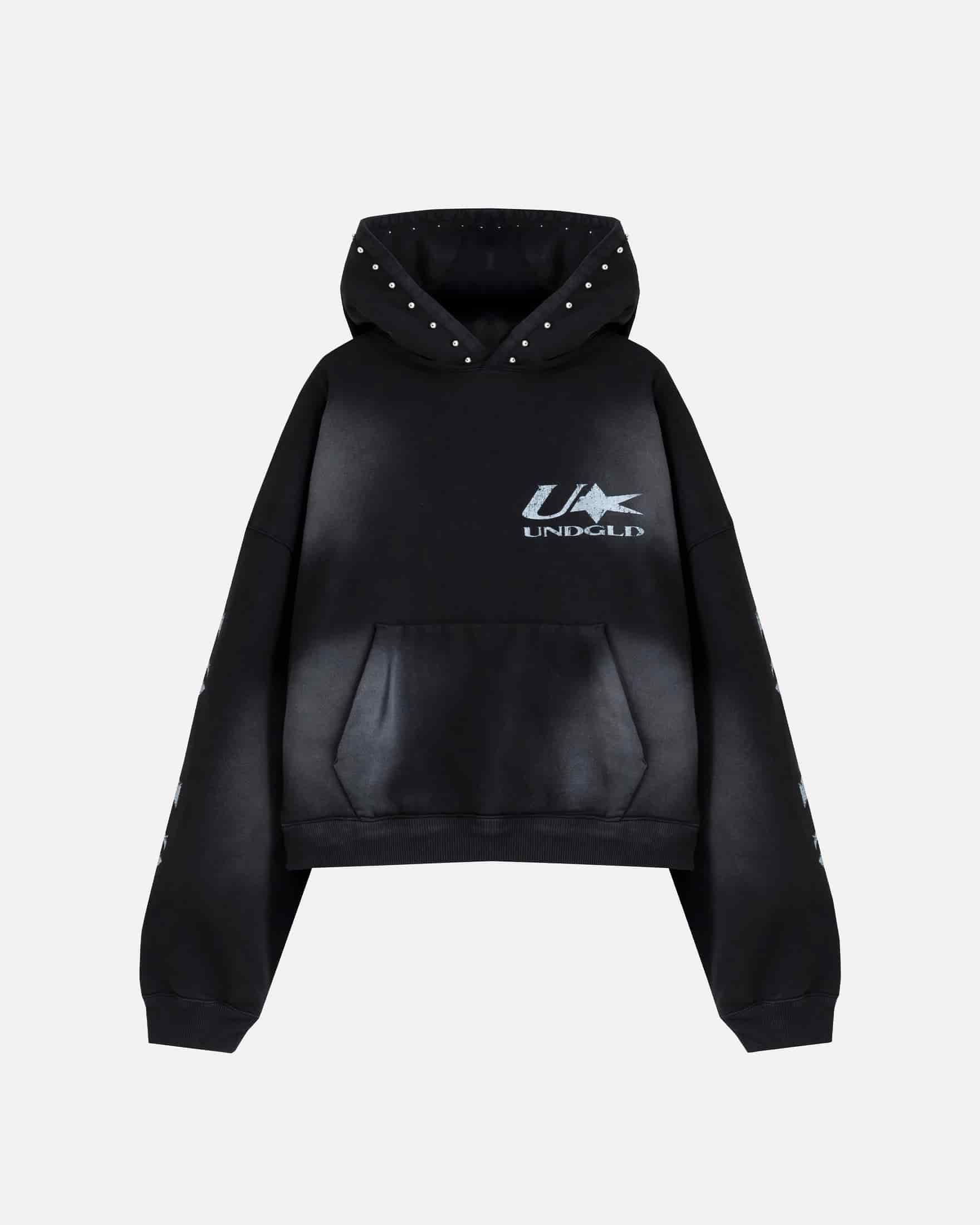 Agnus Dei U Star Boxy Fit Hoodie Smokey Black - miniatura 1