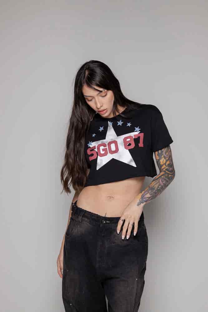 Crop-Top Courage Estrella-Negro - miniatura 2