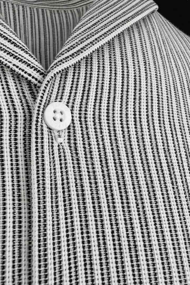 Camisa tejida rayas negras - miniatura 3