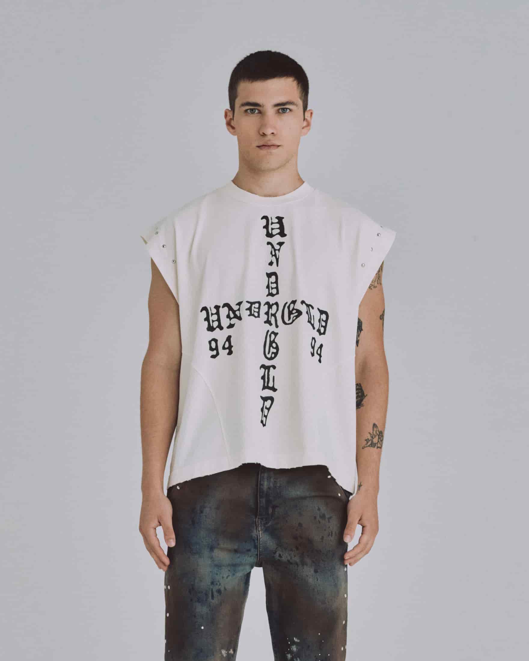 94' UNDRGLD Sleeveless Tshirt White - miniatura 2