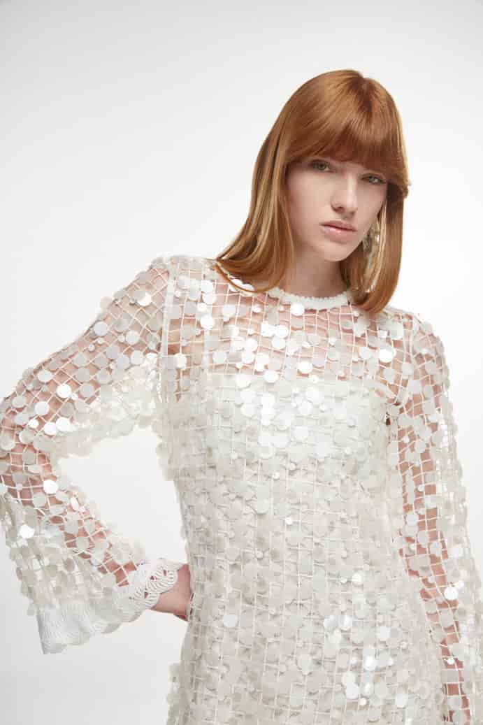 ECLIPSE MINI DRESS WHITE - miniatura 2