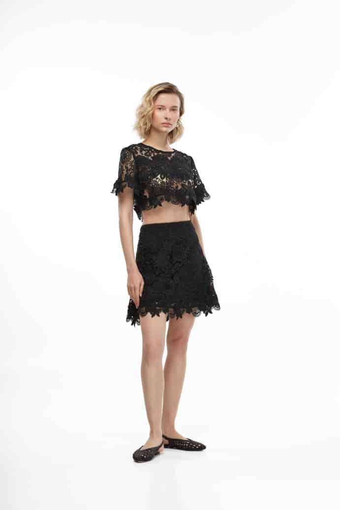 IONA MINI SKIRT BLACK - miniatura 4