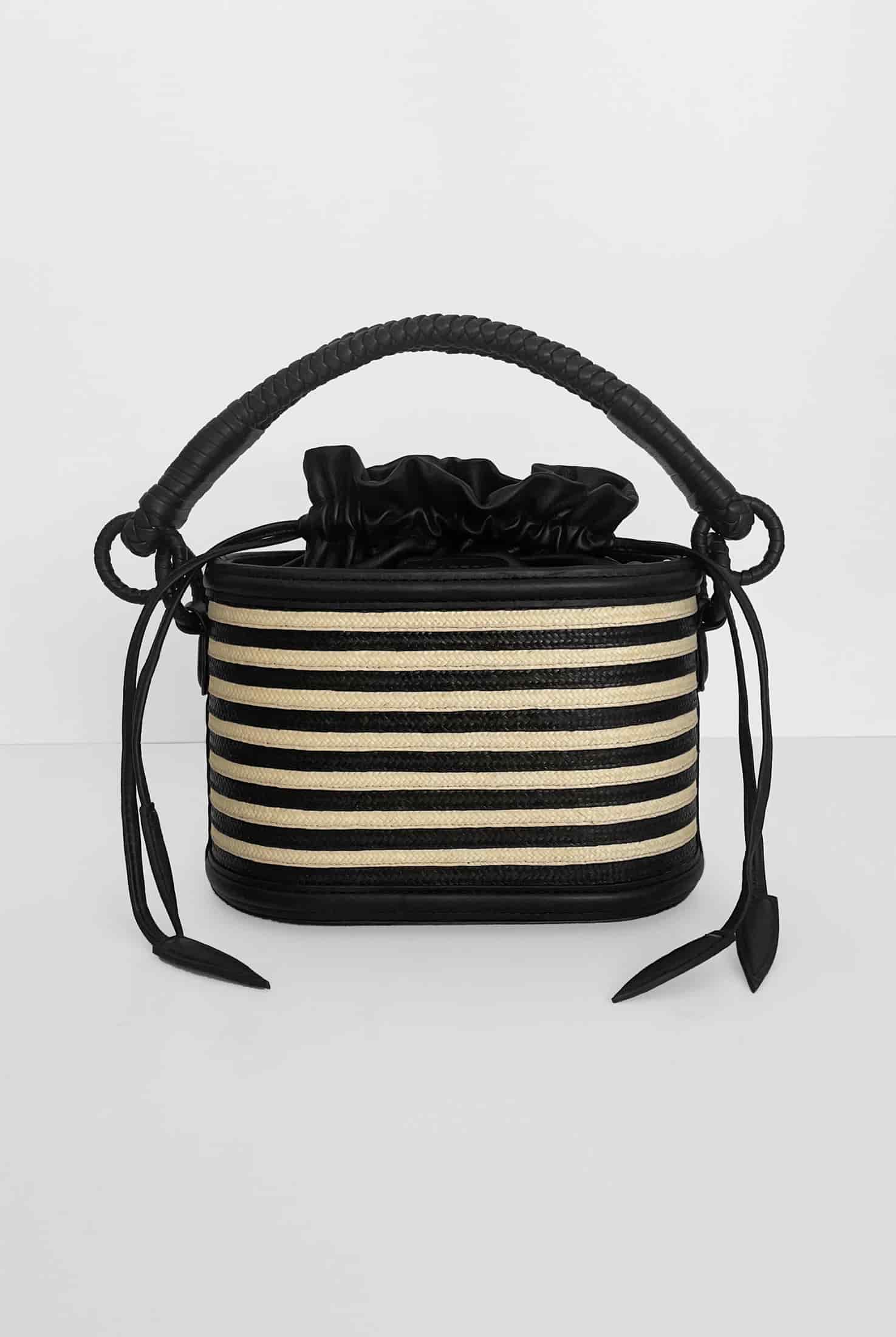 Caña Basket Bucket Bag, Stripes. - miniatura 1