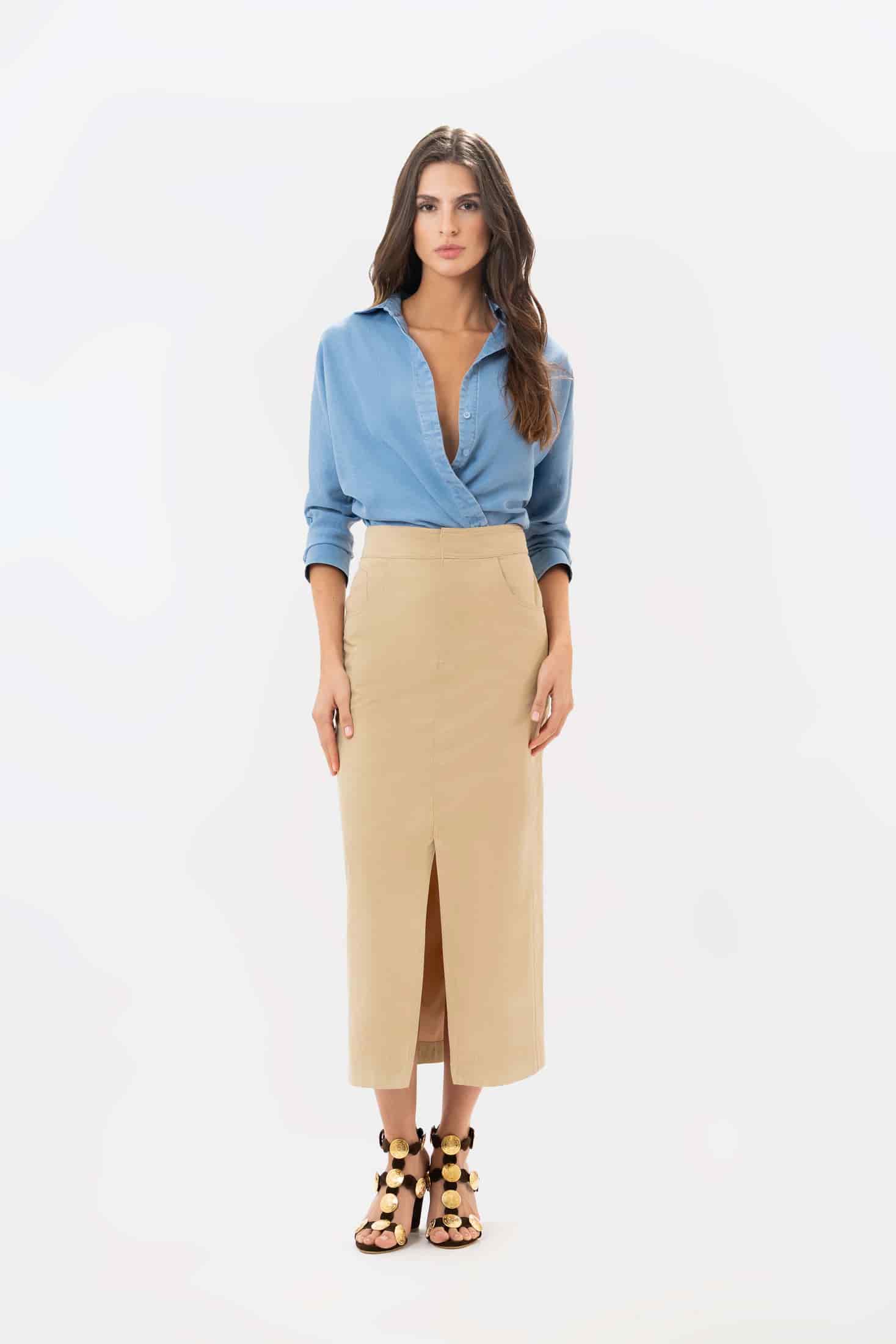Falda Atena Khaki - miniatura 8