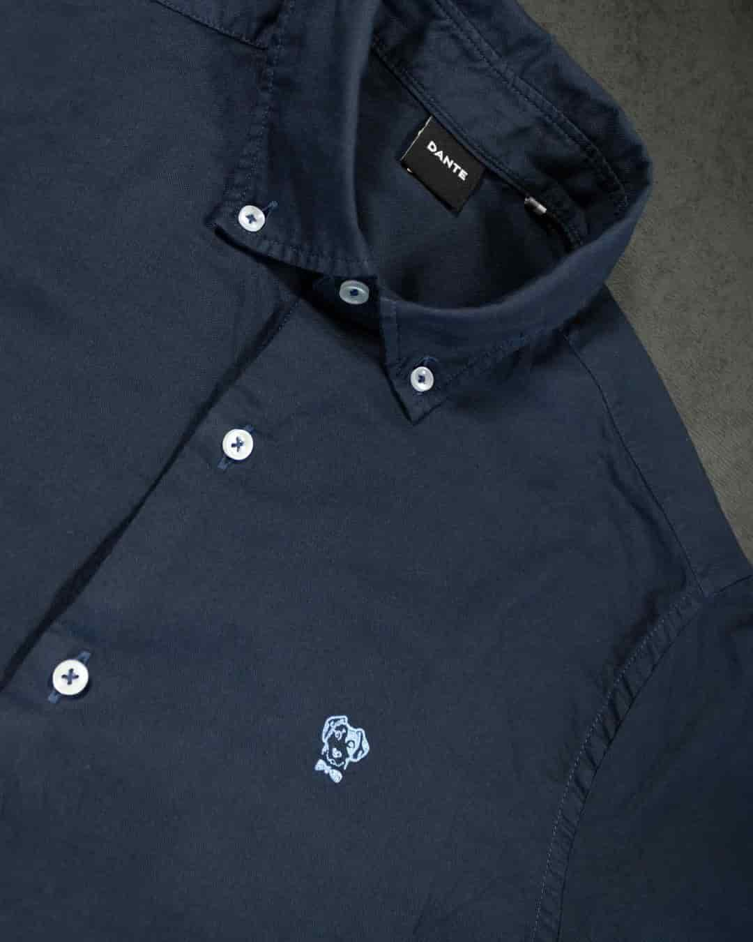 Camisa Antimanchas Oxford Azul - Talla Regular - miniatura 5