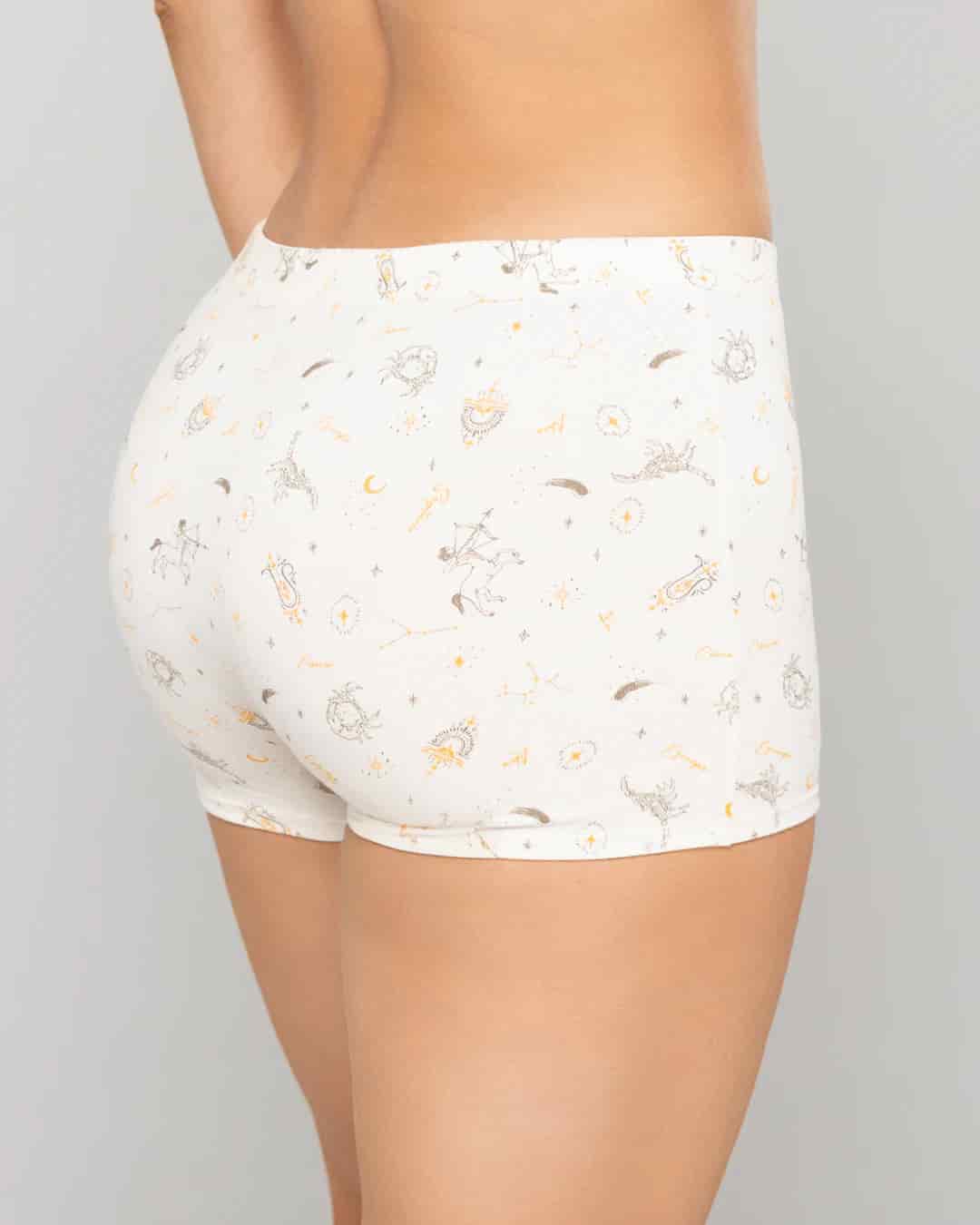 Boxer Largo Tiro Alto en Algodón Estampado para Mujer Ref. 8023 - miniatura 2